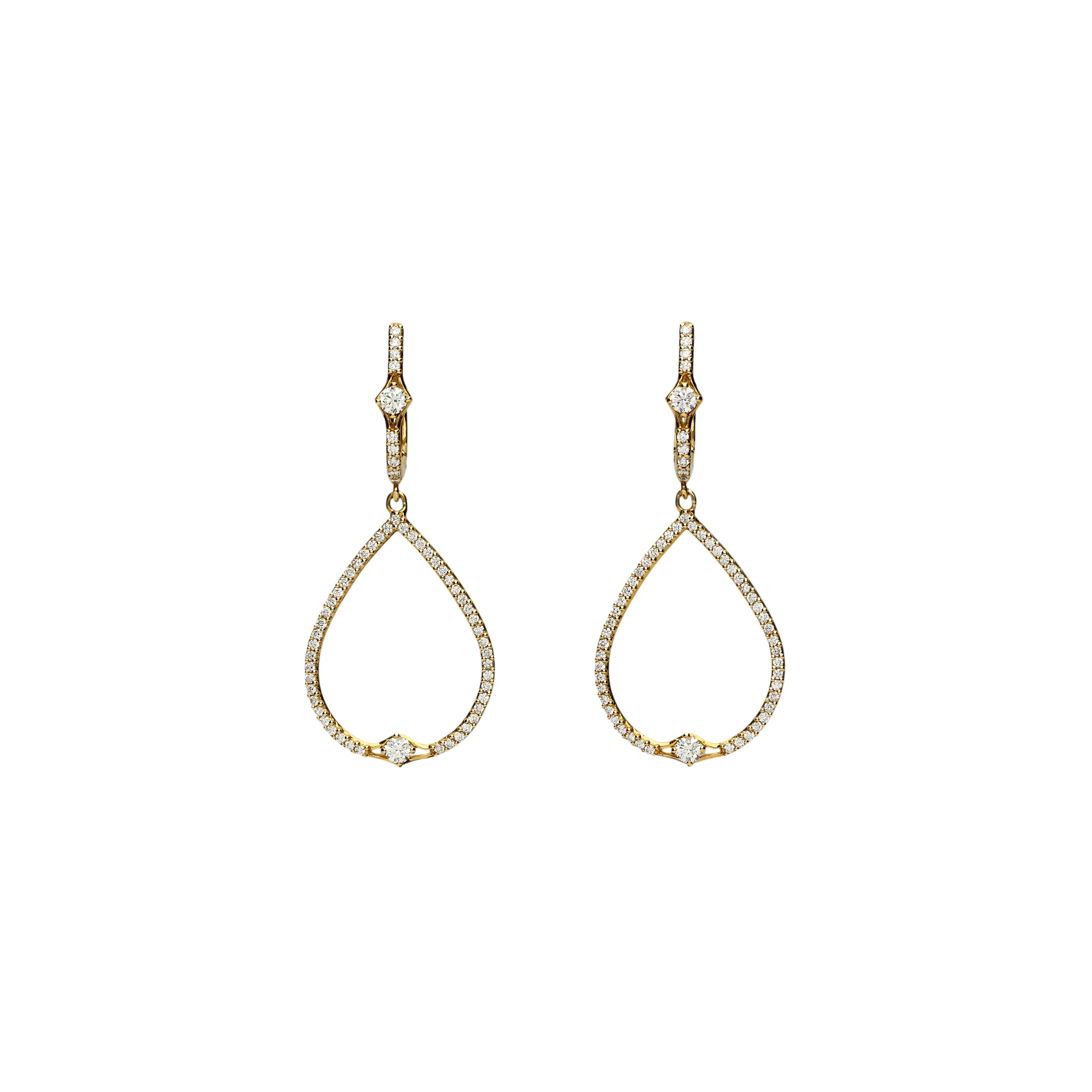 Bartorelli Italian Jewels | Orecchini in oro rosa 18 carati e diamanti bianchi taglio brillante - 56458020 (1)