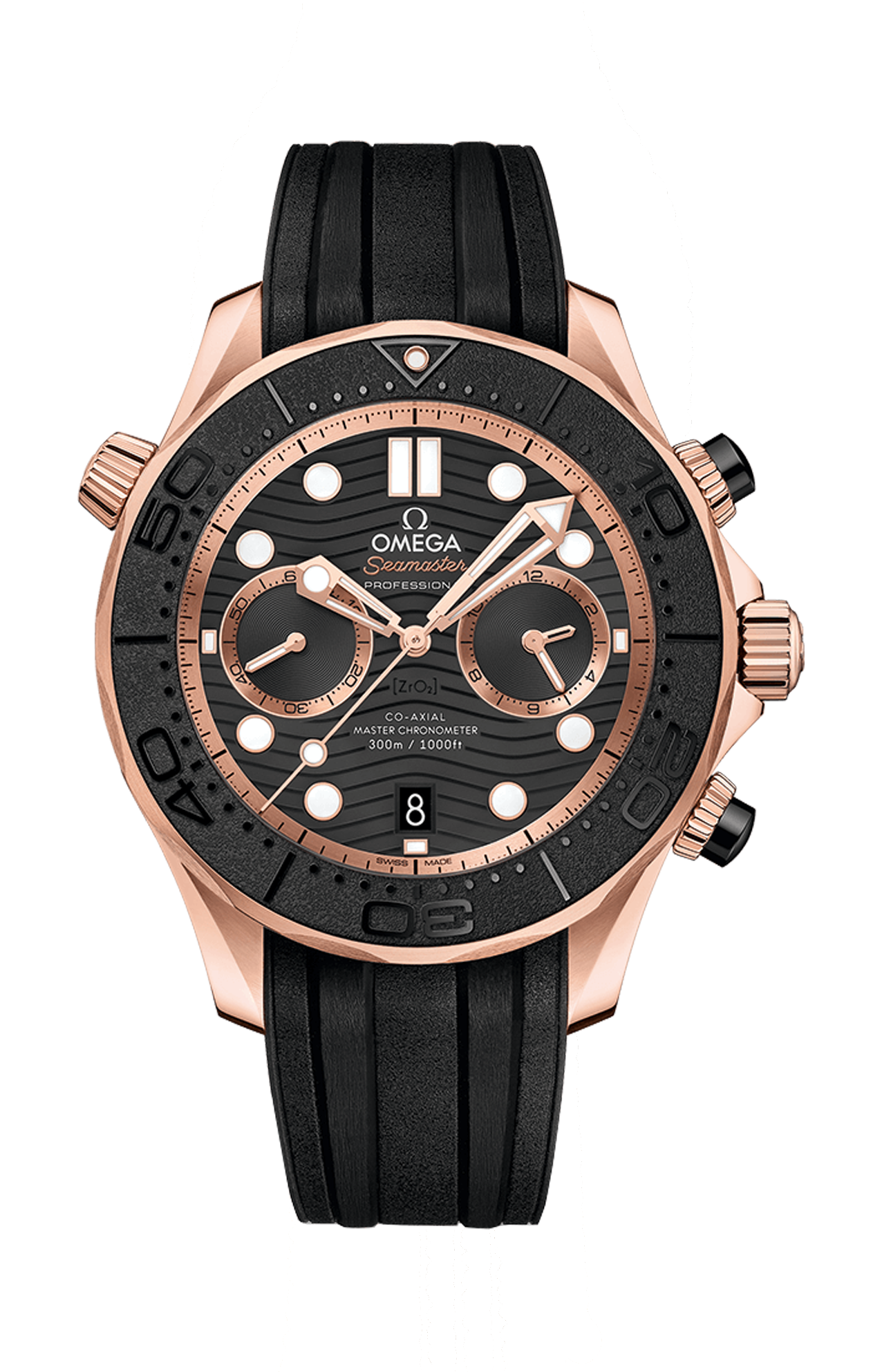 Omega | SEAMASTER DIVER 300M 44 MM, ORO SEDNA&trade; SU CAUCCI&Ugrave; - 210.62.44.51.01.001 (1)