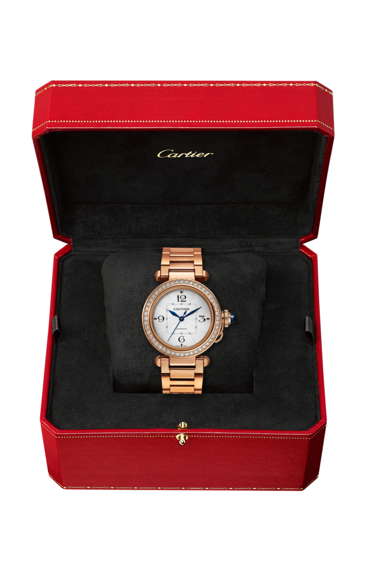 Cartier | PASHA DE CARTIER, 35 MM, ORO ROSA, DIAMANTI, AUTOMATICO - WJPA0013 (3)