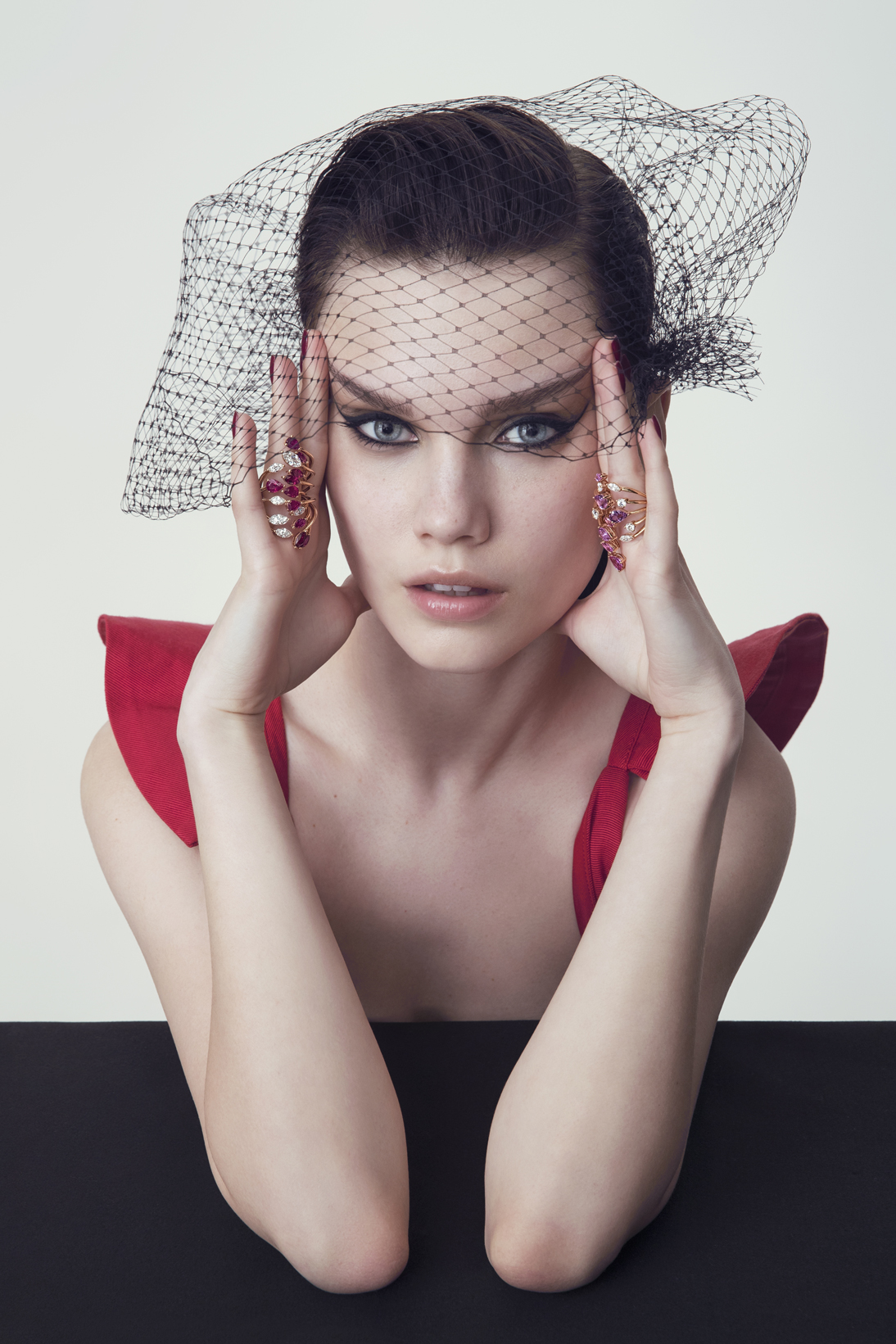 Bartorelli Italian Jewels | ANELLO RAMI IN ORO ROSA CON ZAFFIRI ROSA E DIAMANTI - 3R00086DSPP (6)