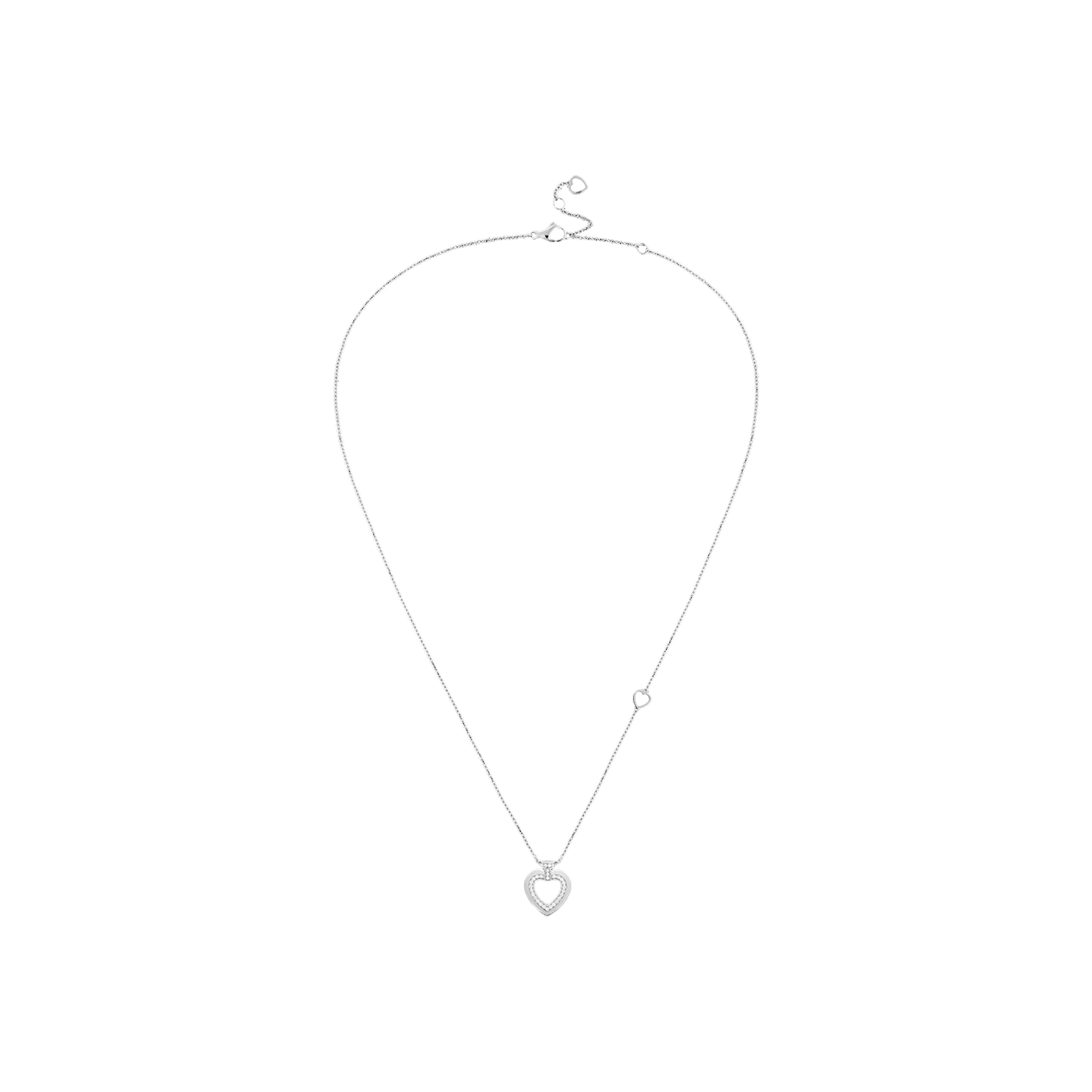 Fred | COLLANA PRETTY WOMAN MODELLO PICCOLO IN ORO BIANCO CON PAV&Egrave; DI DIAMANTI - 7B0263 - 7B0263 (1)