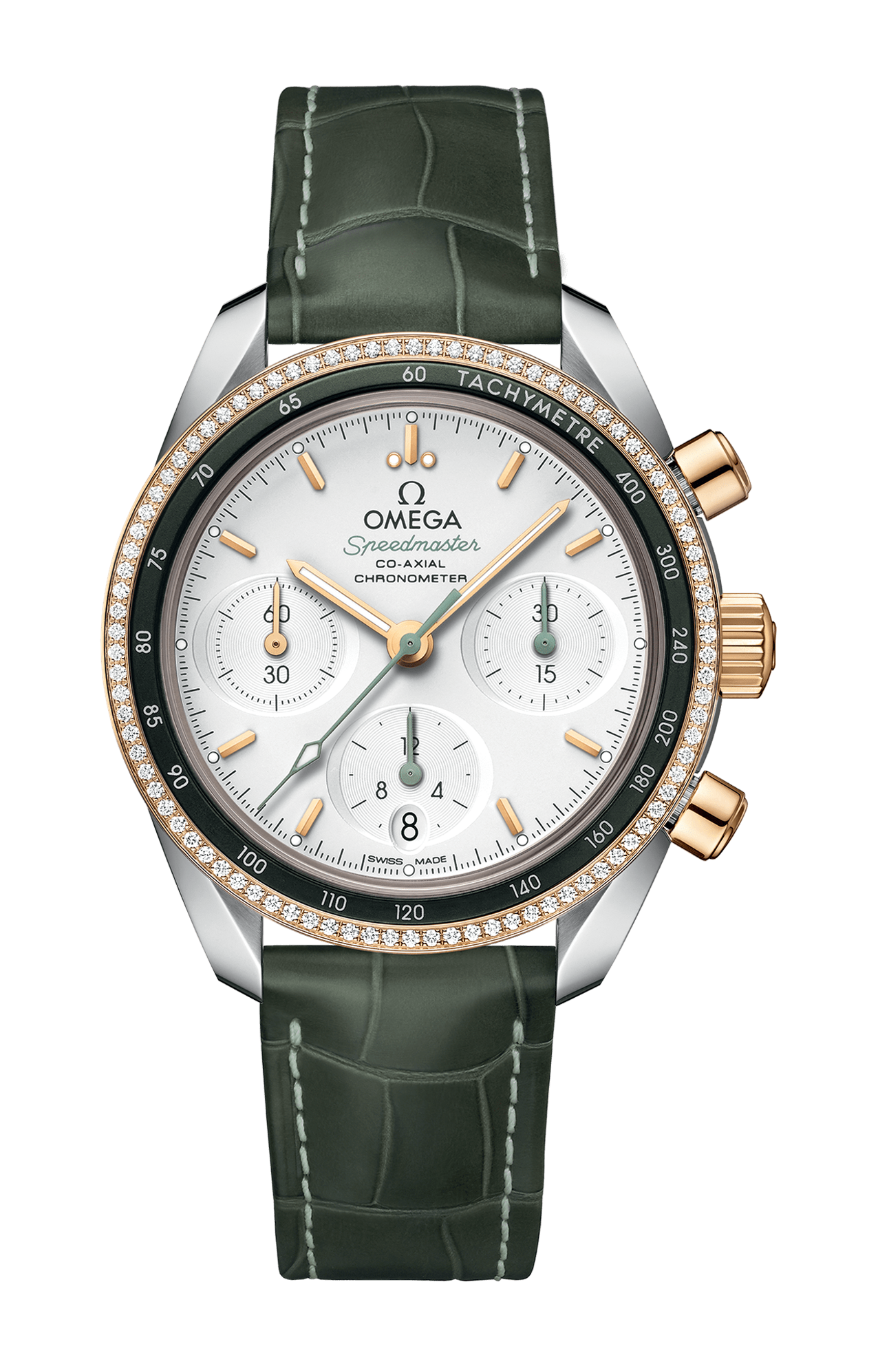 Omega | SPEEDMASTER 38 MM, ACCIAIO-ORO GIALLO SU PELLE - 324.28.38.50.02.001 (1)