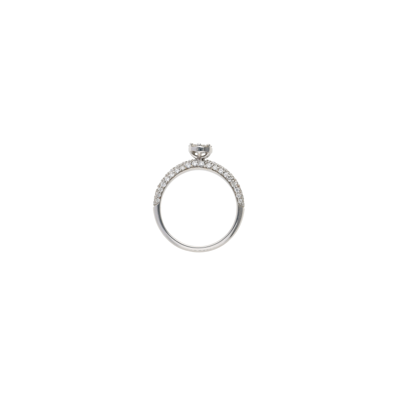 Bartorelli Italian Jewels | ANELLO SOLITARIO IN ORO BIANCO E PAV&Eacute; DI DIAMANTI - VR09201DW (3)