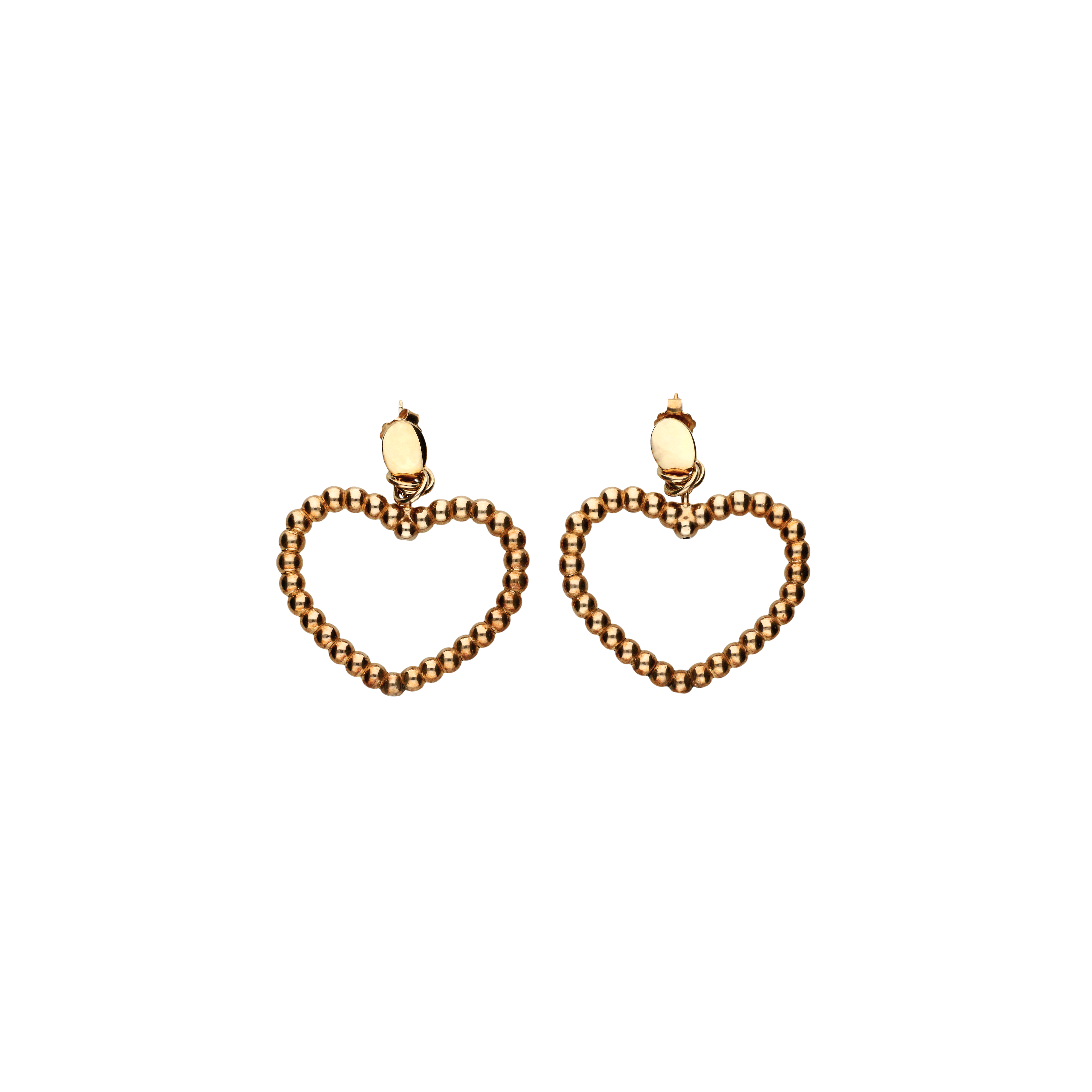 Vanto | ORECCHINI CON CUORE PENDENTE GRANDE IN ARGENTO ROS&Eacute; - 0R1578AG (1)