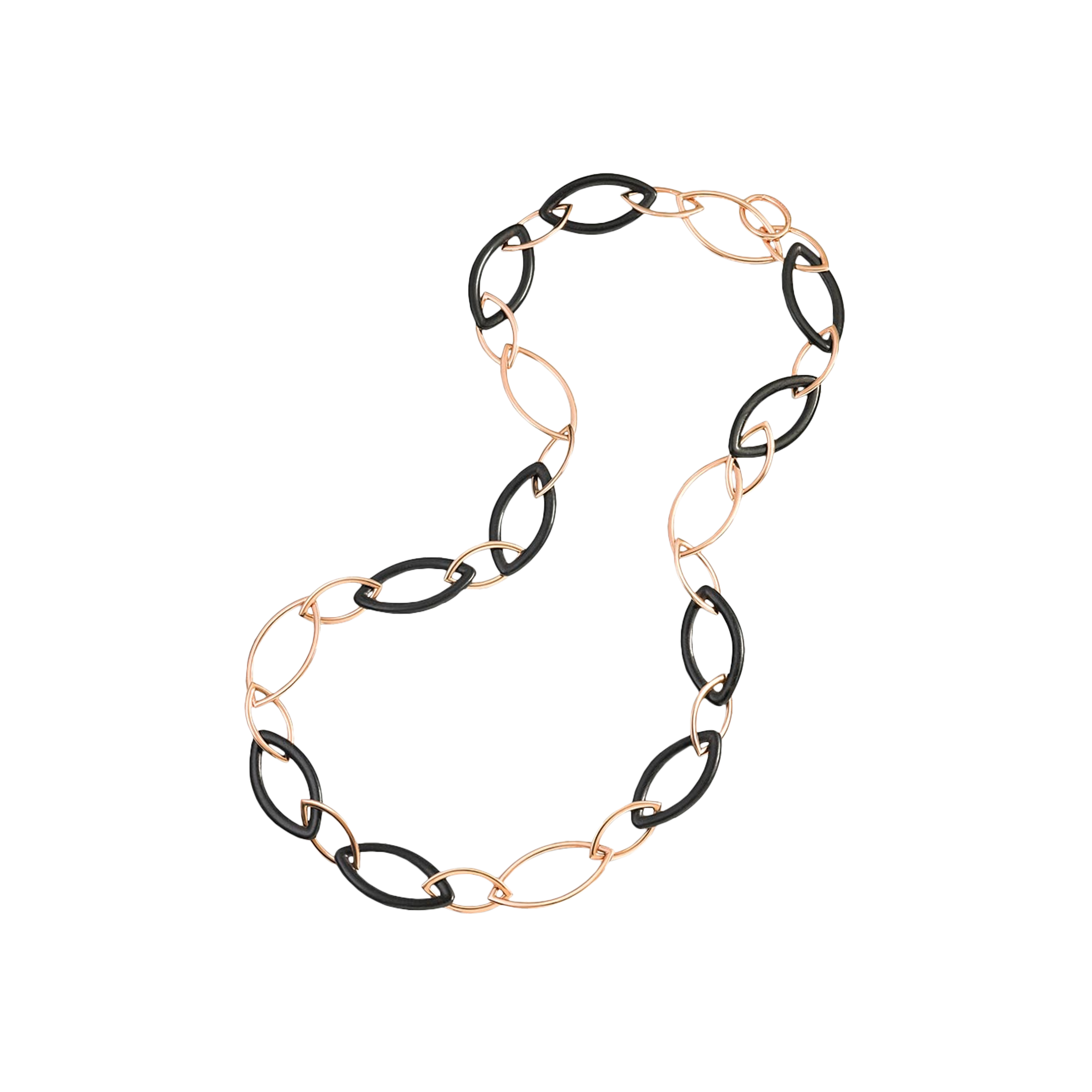 Vhernier | COLLANA POP IN ORO ROSA ED EBANO - 001266CL280 (1)