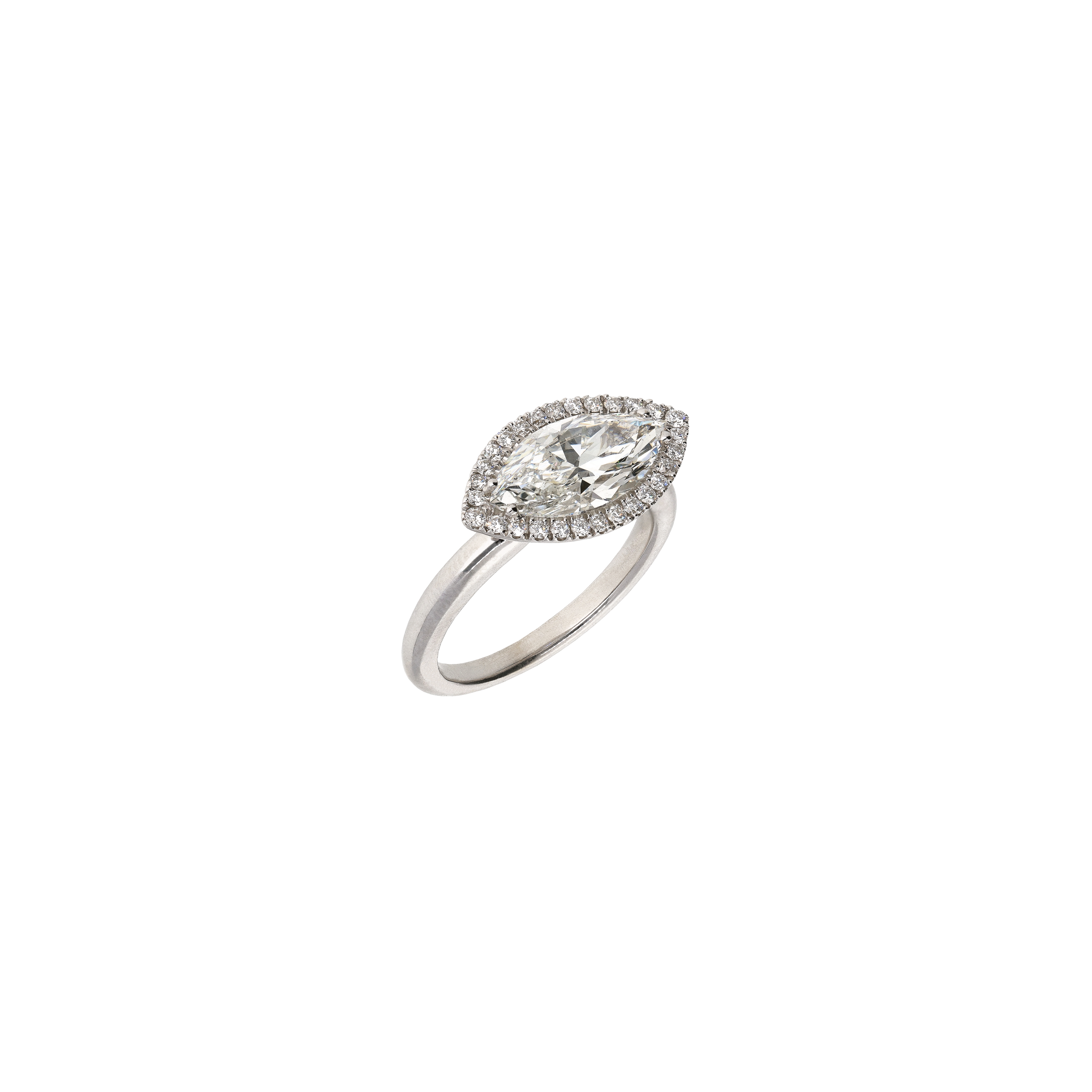 Bartorelli Italian Jewels | ANELLO SOLITARIO IN ORO BIANCO CON DIAMANTI - 24385798 (1)