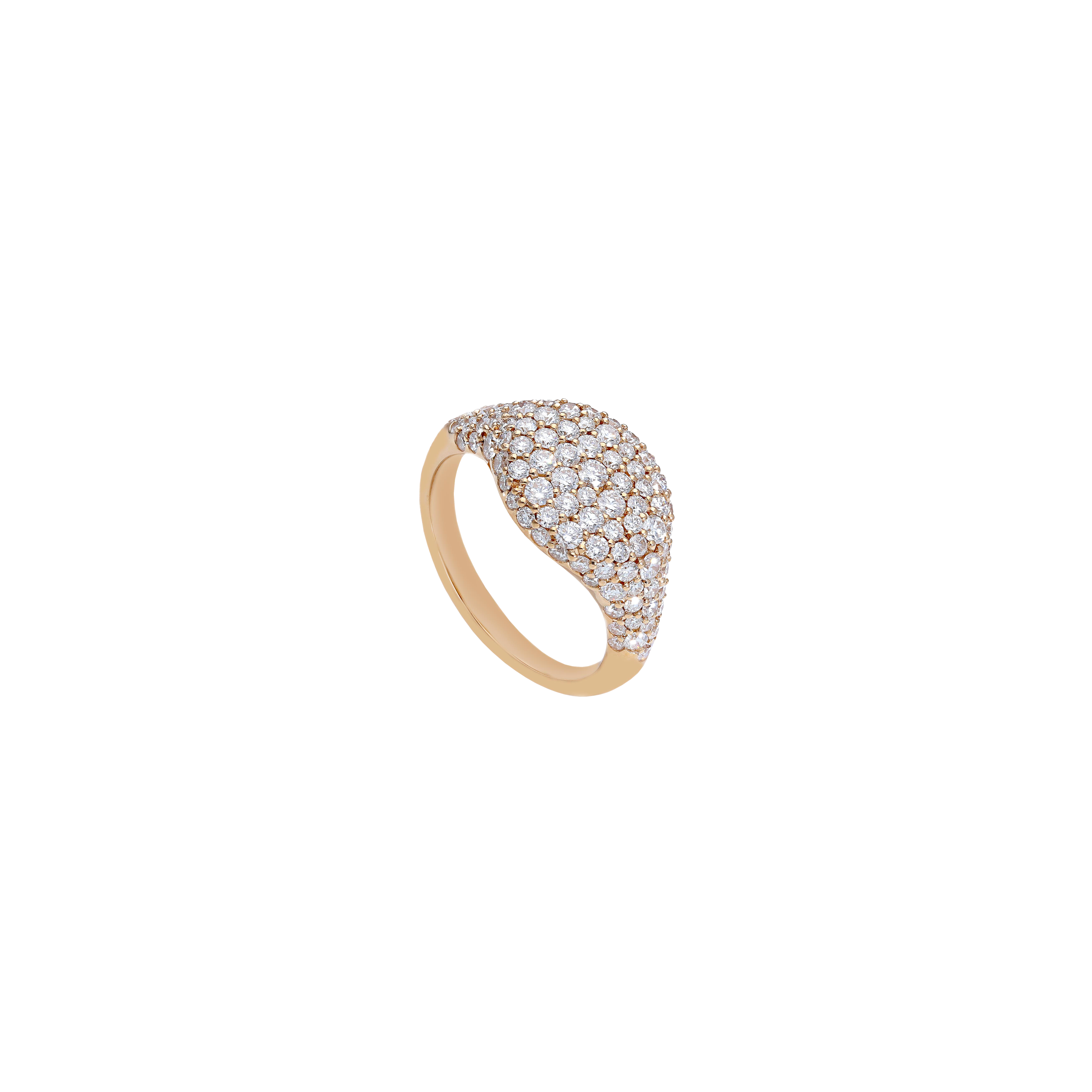 Bartorelli Italian Jewels | ANELLO IN ORO ROSA CON PAV&Egrave; DI DIAMANTI - VR24665DP (1)