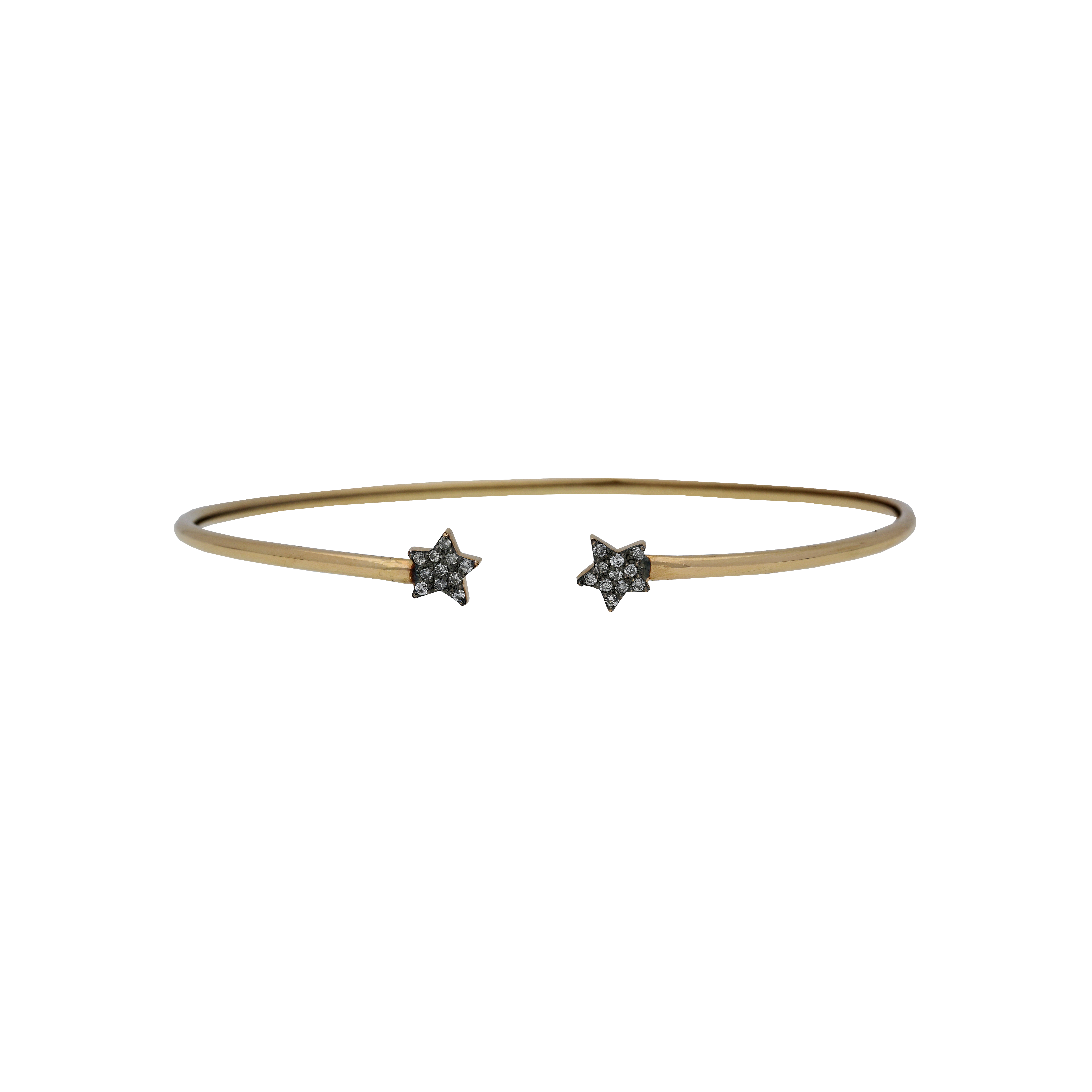 Bartorelli Italian Jewels | BRACCIALE STELLE IN ORO ROSA E DIAMANTI GRIGI - B028/6-R (1)