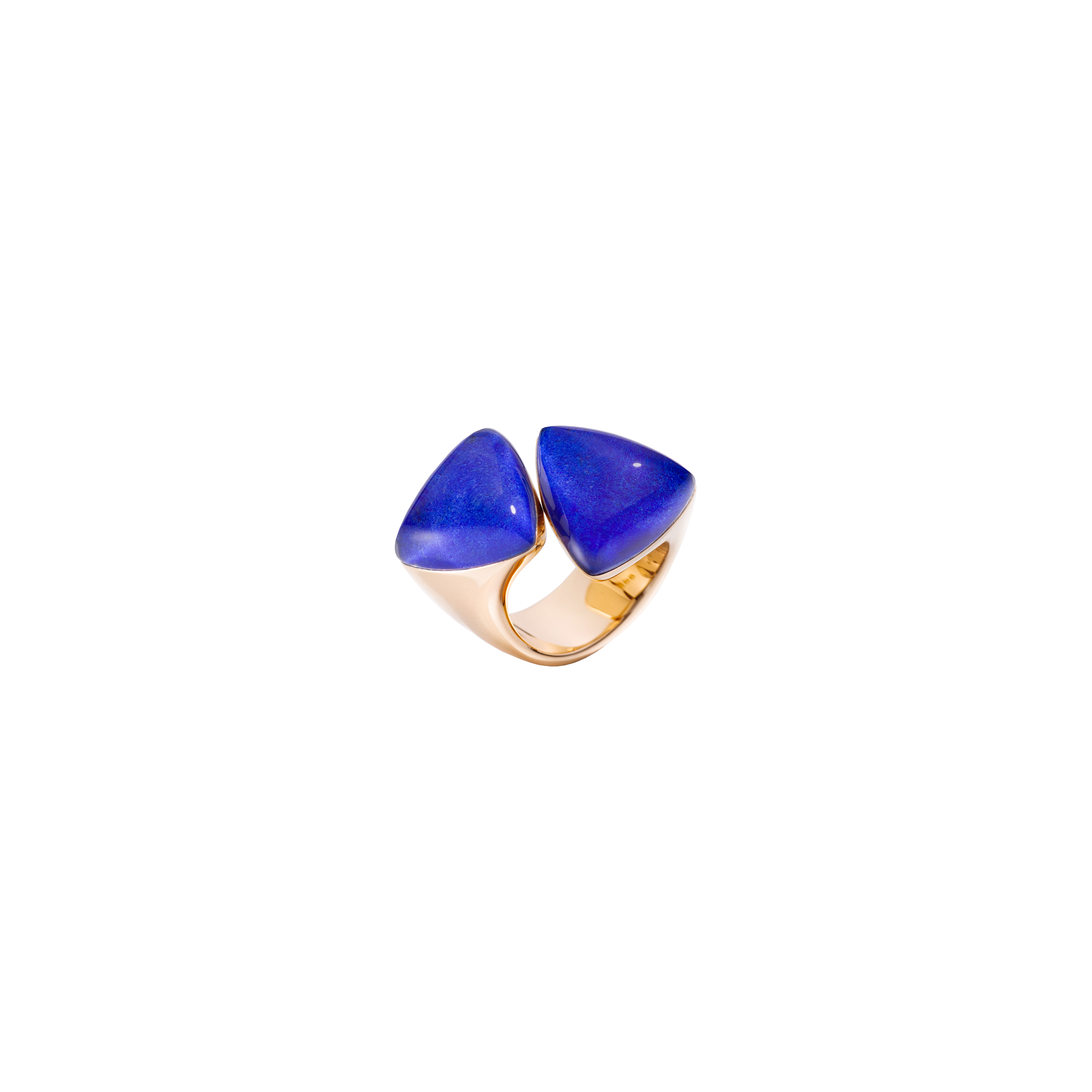 Vhernier | ANELLO FRECCIA IN ORO ROSA 18K, LAPIS E CRISTALLO DI ROCCA - 0N1401A0205 (1)