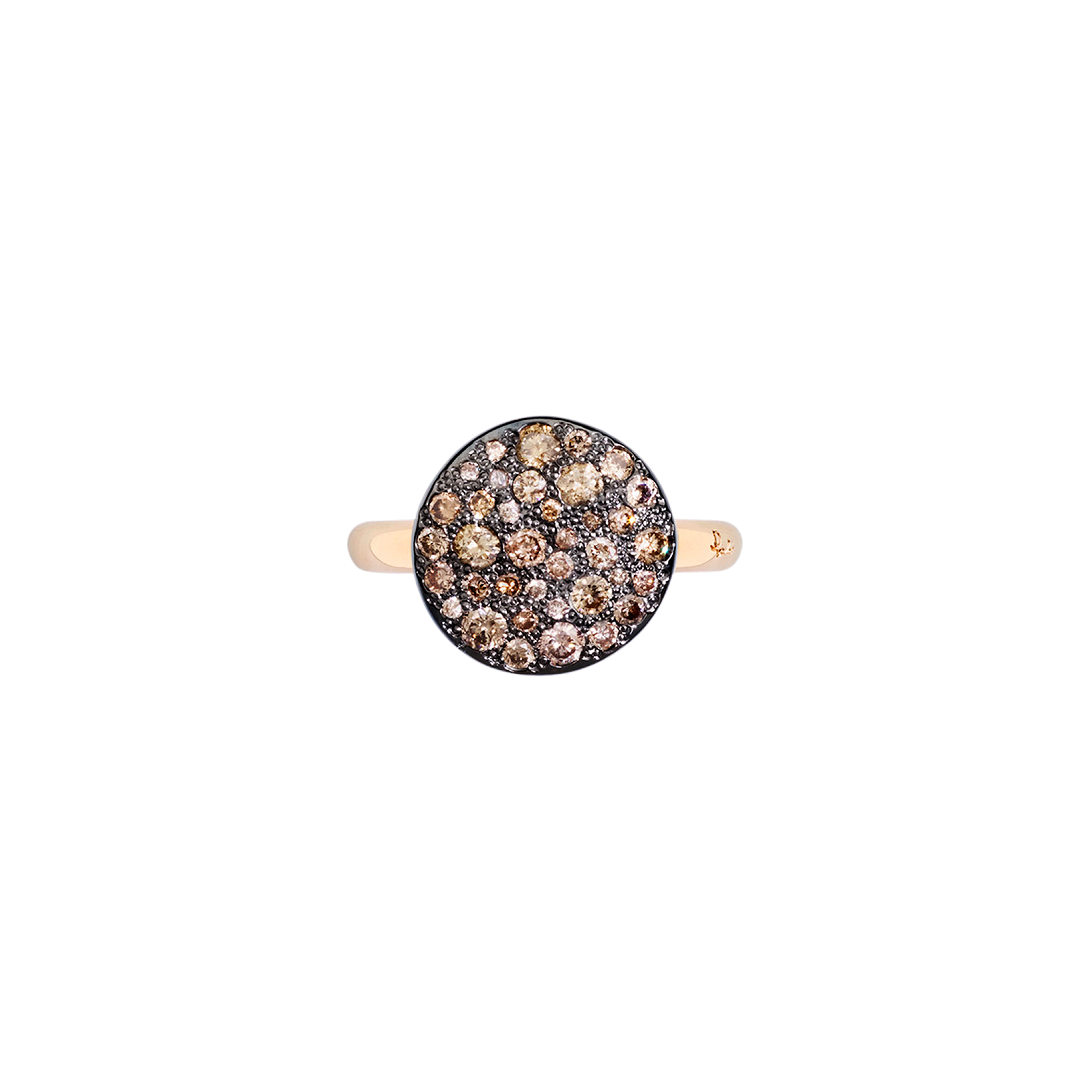 Pomellato | ANELLO IN ORO ROSA CON PAVE&rsquo; IN ORO ROSA BRUNITO E CON BRILLANTI BROWN - PAB2040O7000DBR00 (2)