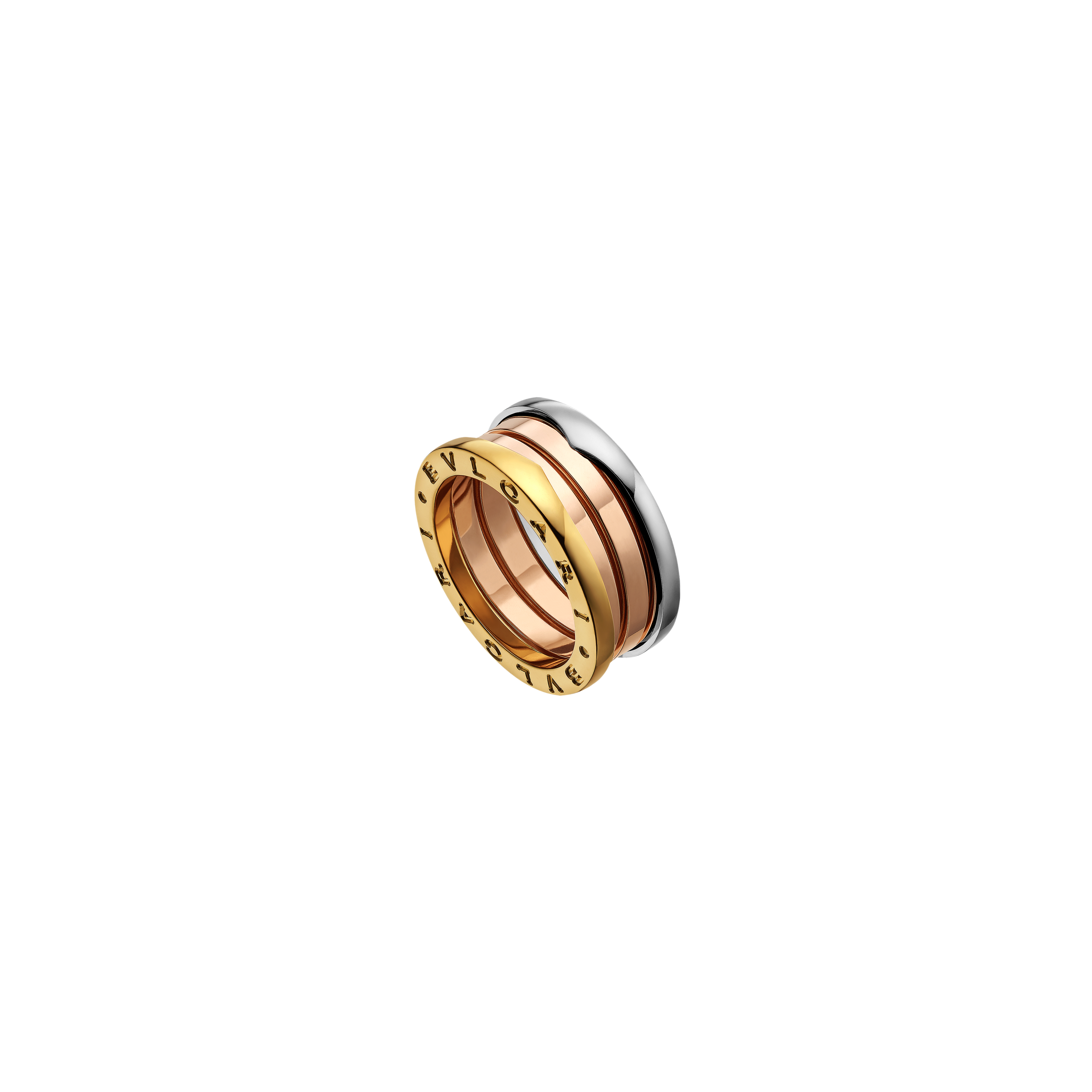 Bulgari | ANELLO B.ZERO1 A 3 FASCE IN ORO ROSA, ORO BIANCO E ORO GIALLO - AN857652 - AN857652 (1)