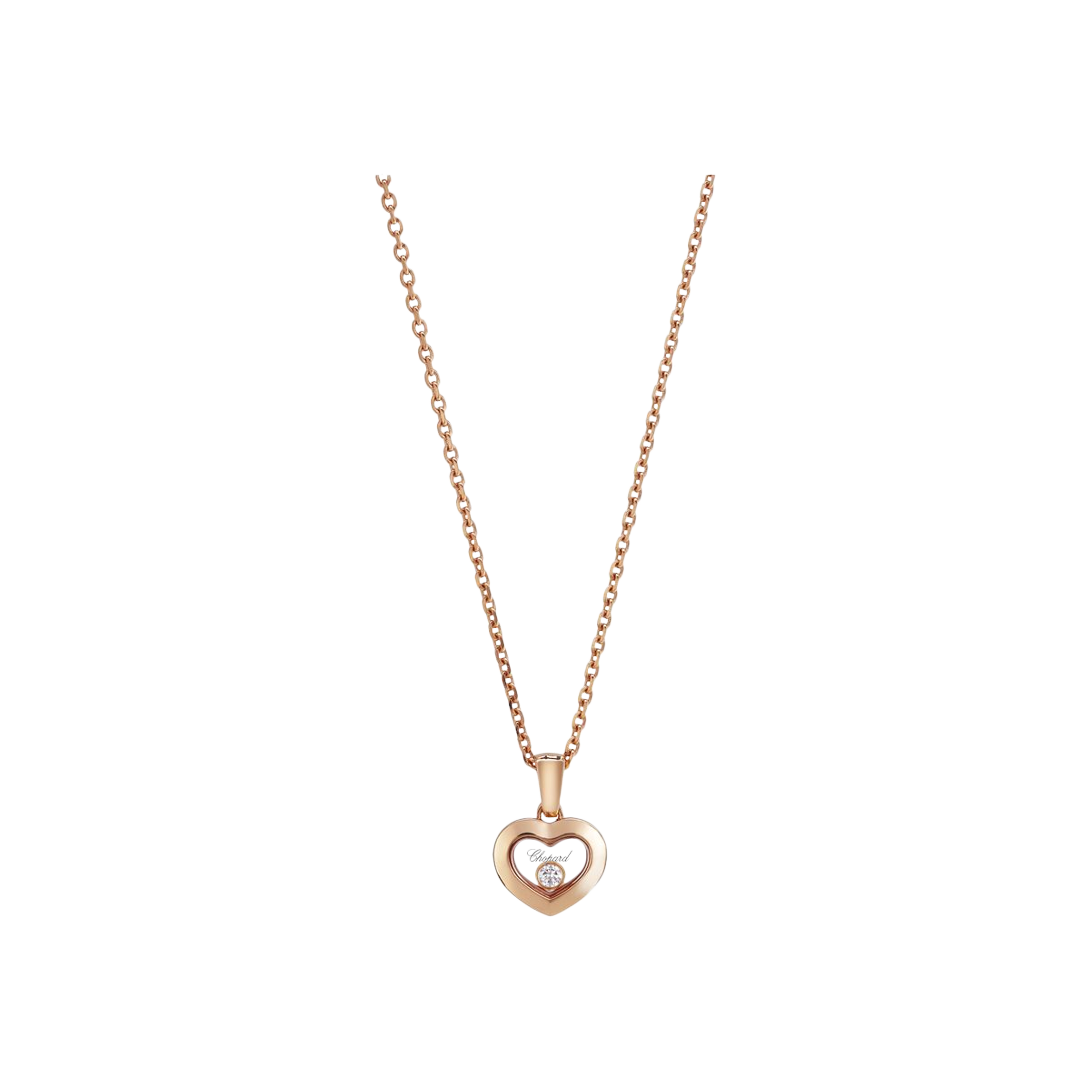 Chopard | CHOPARD - COLLANA HAPPY DIAMONDS IN ORO ROSA CON DIAMANTE - 79A054-5001 - 79A054 (1)