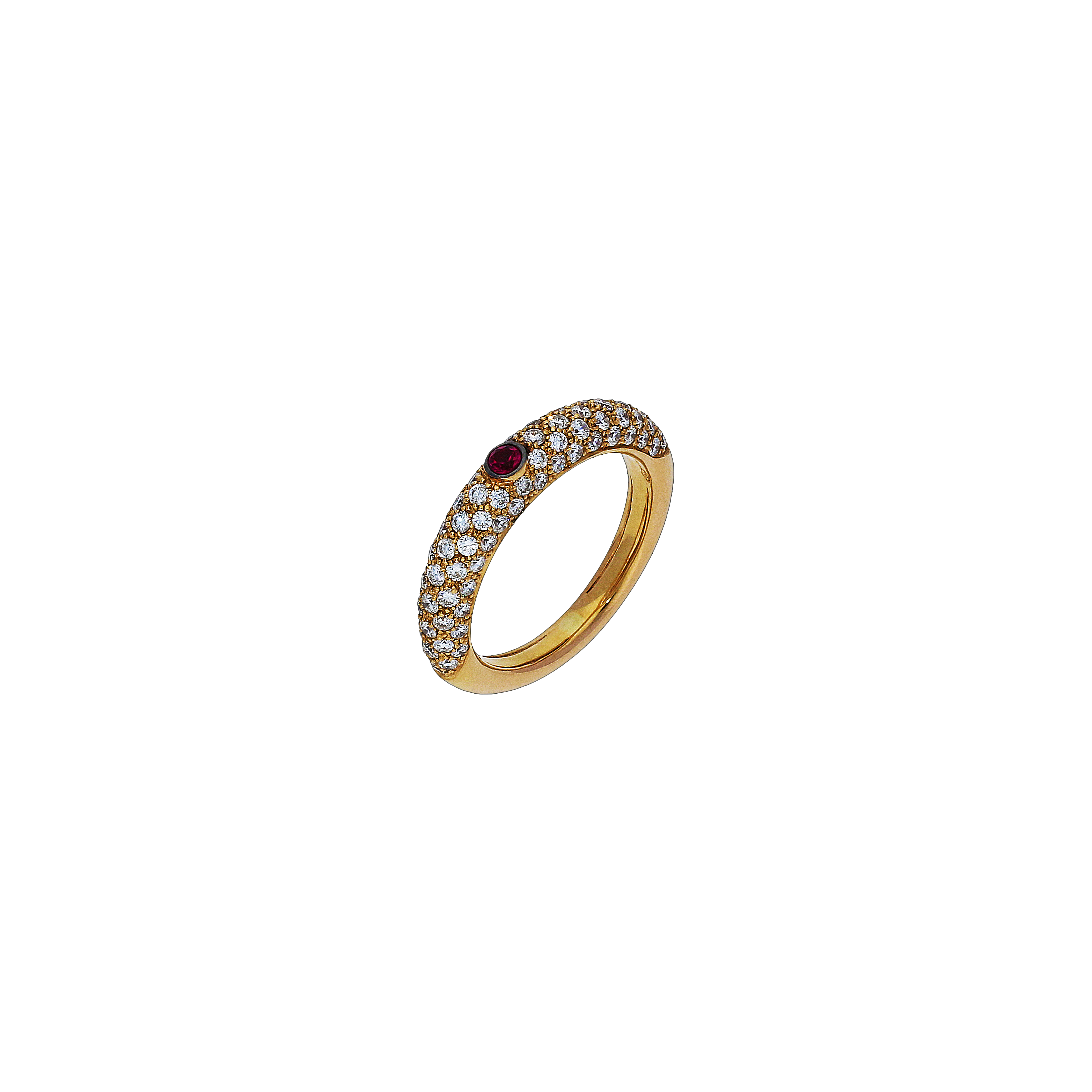 Bartorelli Italian Jewels | ANELLO IN ORO ROSA, DIAMANTI E RUBINO - VR21064DRUP (1)