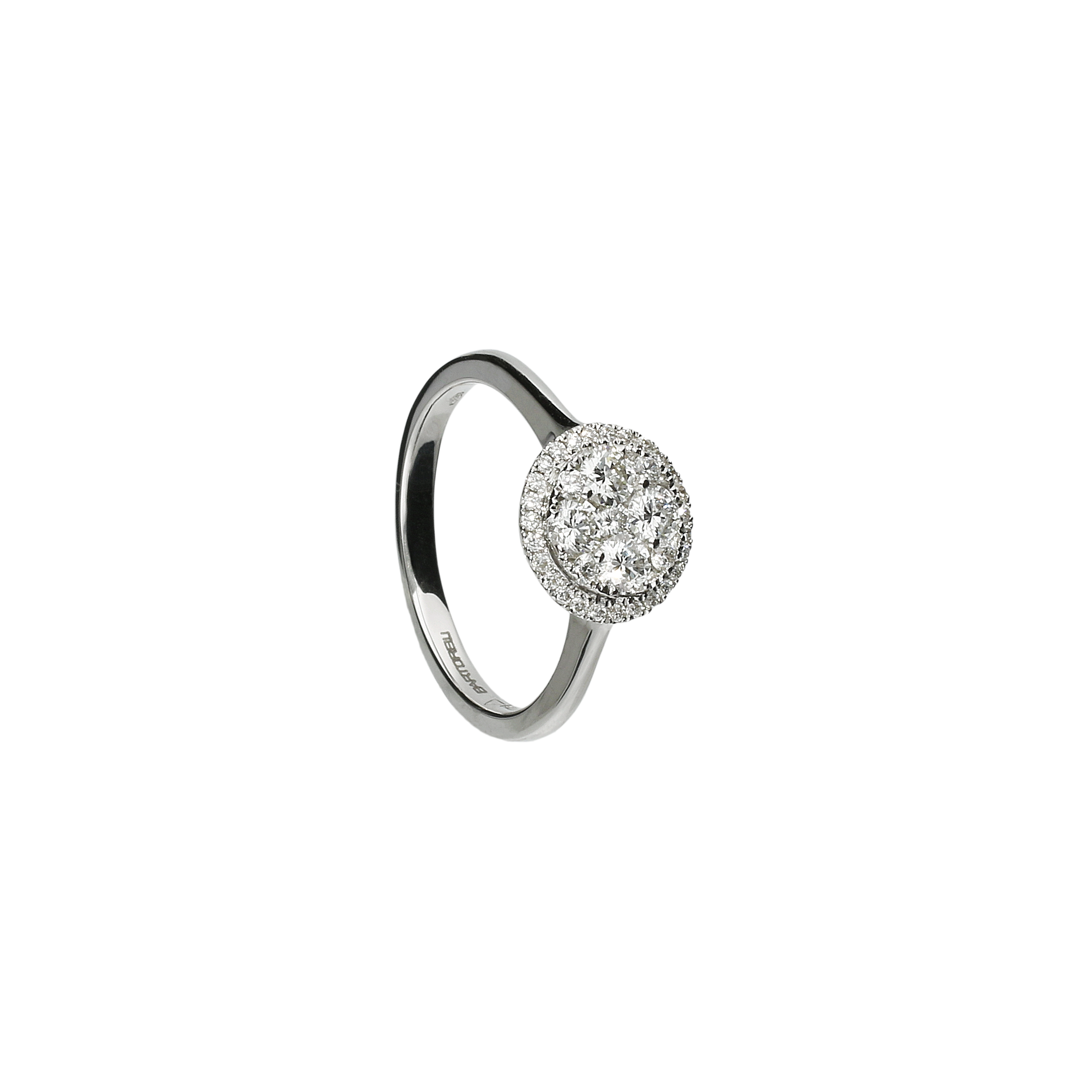 Bartorelli Italian Jewels | Anello in oro bianco 18 carati e diamanti bianco taglio brillante - MR90934DW (1)