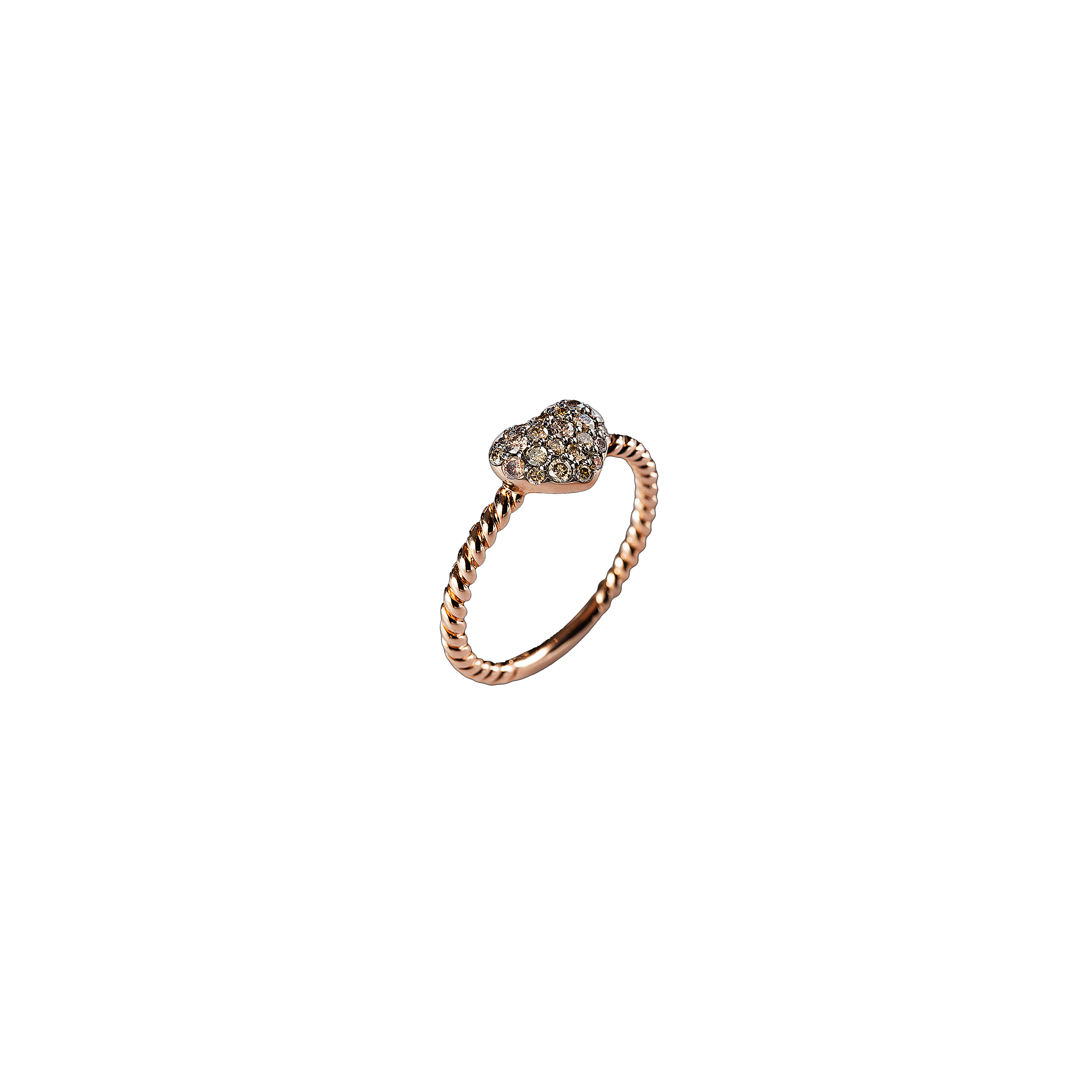 Bartorelli Italian Jewels | ANELLO CUORE ORO ROSA E DIAMANTI - VR25359DBP (1)