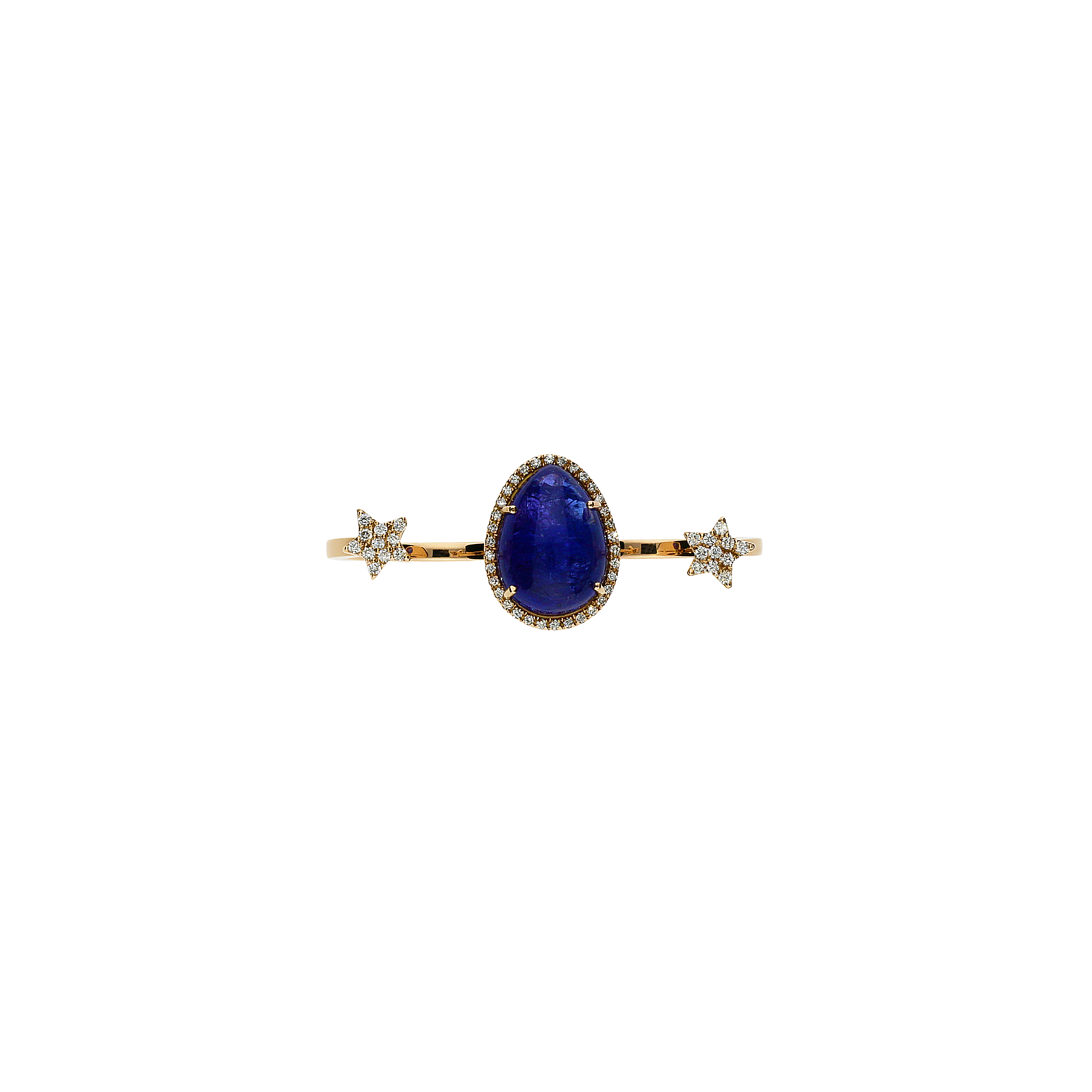 Bartorelli Italian Jewels | Anello in oro rosa 18 carati,diamanti bianchi e tanzanite naturale - ANP132/8 (2)