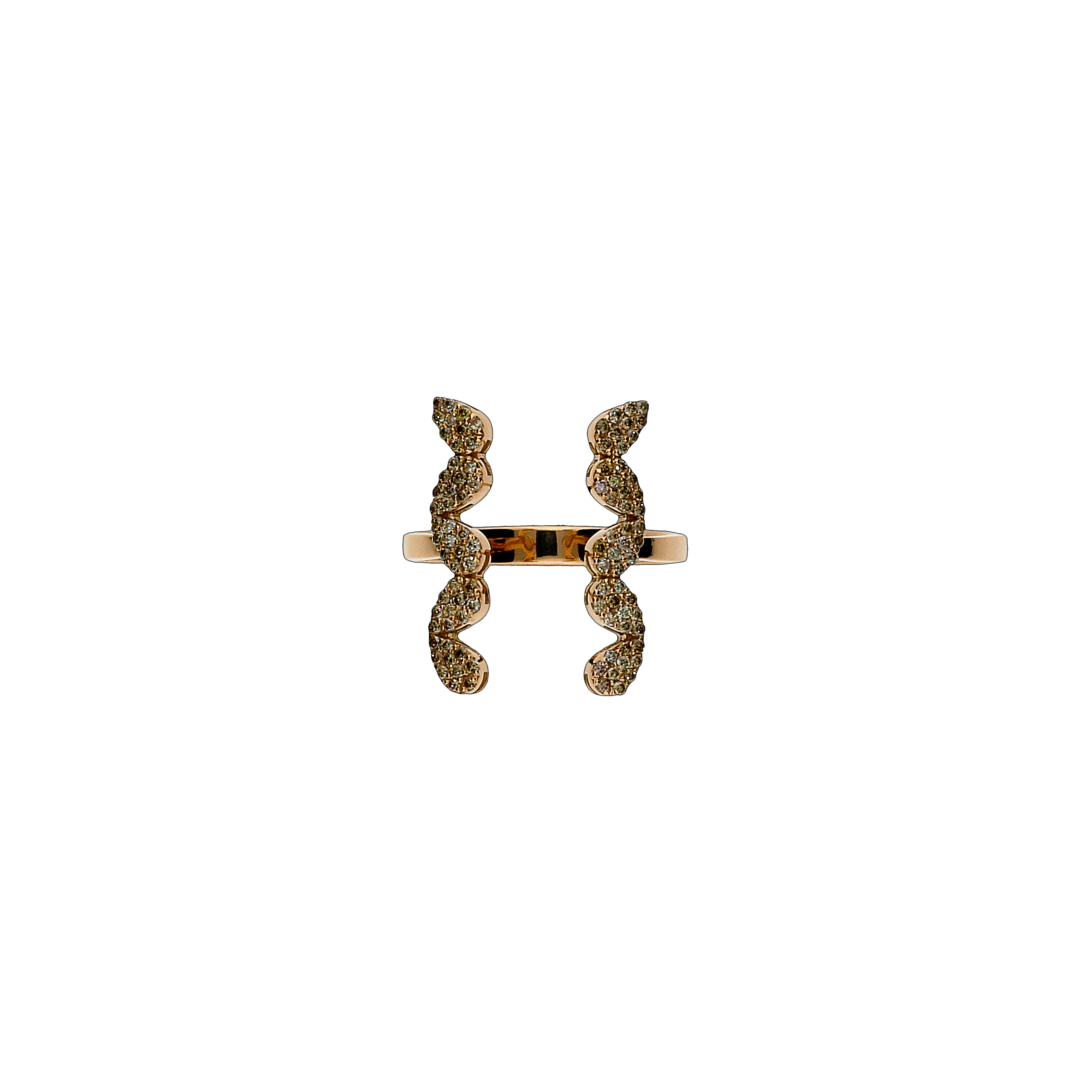 Bartorelli Italian Jewels | ANELLO IN ORO ROSA E DIAMANTI BROWN - ANP129/9 DB (2)