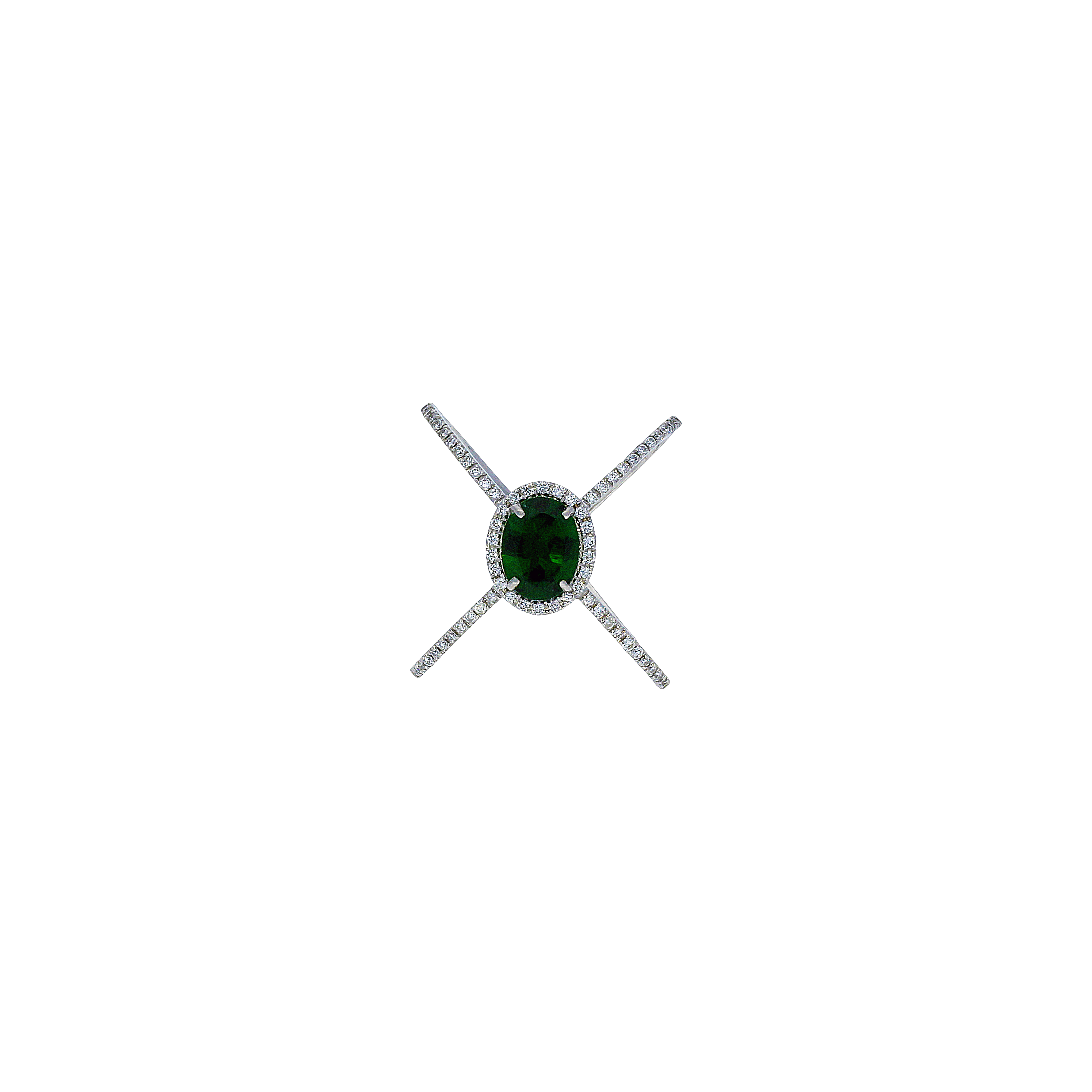 Bartorelli Italian Jewels | ANELLO IN ORO BIANCO, TOMALINA E DIAMANTI - ANP129/24-TR (2)