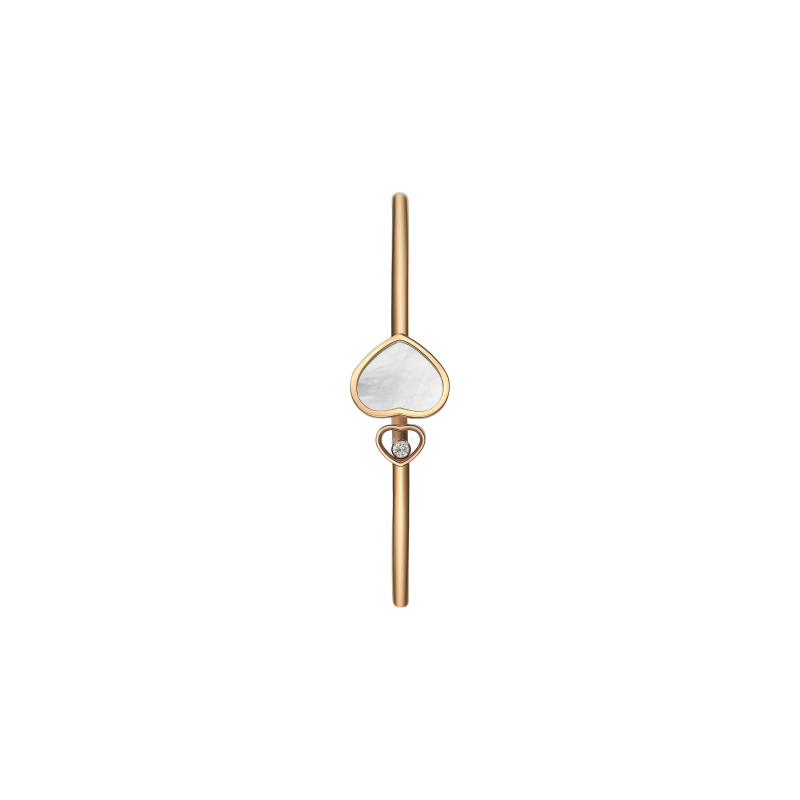 Chopard | CHOPARD - BRACCIALE GIUNCO HAPPY HEARTS, ORO ROSA ETICO, DIAMANTE MADREPERLA - 857482-5303 (2)