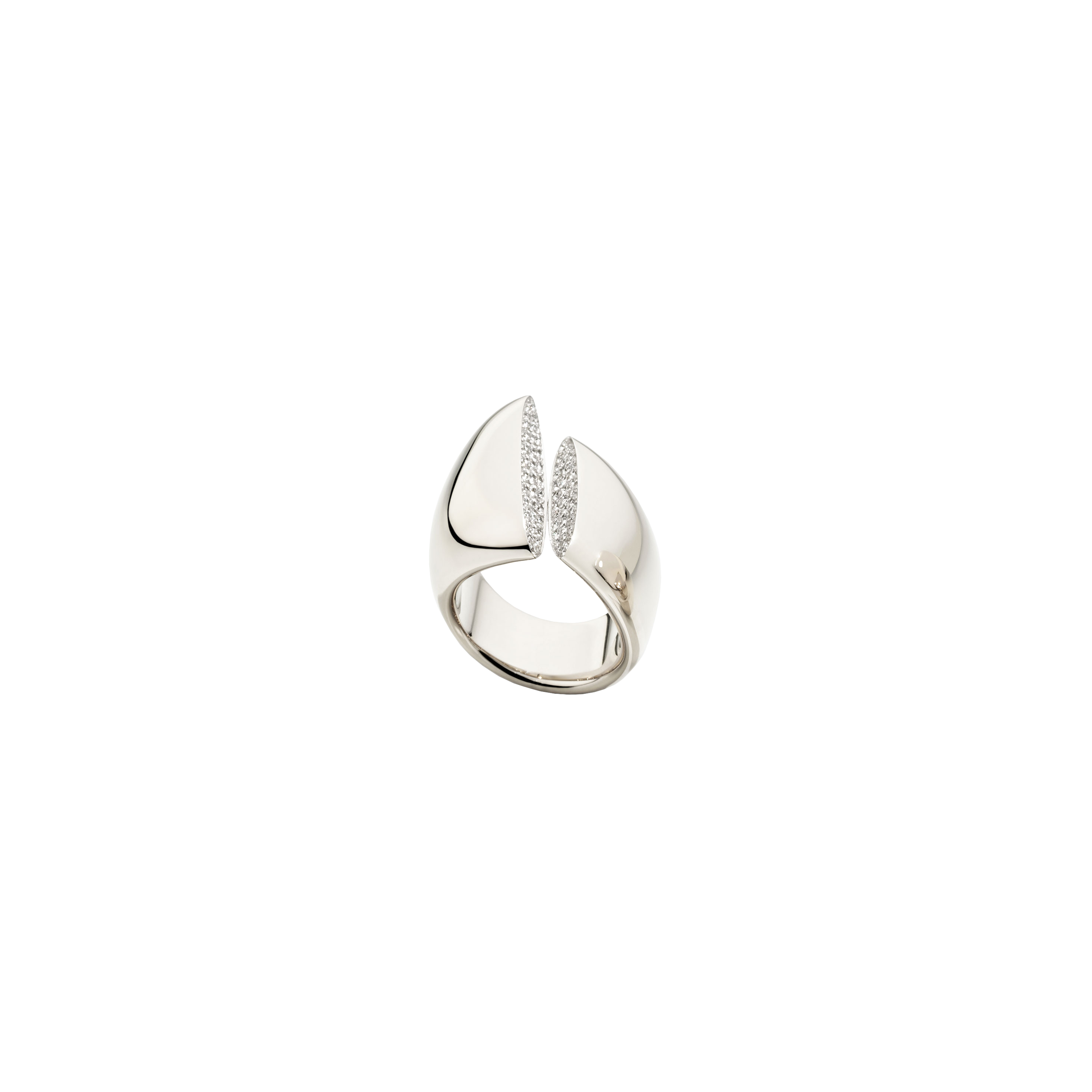 Vhernier | ANELLO ECLISSE MIDI IN ORO BIANCO 18K NON RODIATO E DIAMANTI - PG1138A0001 (1)