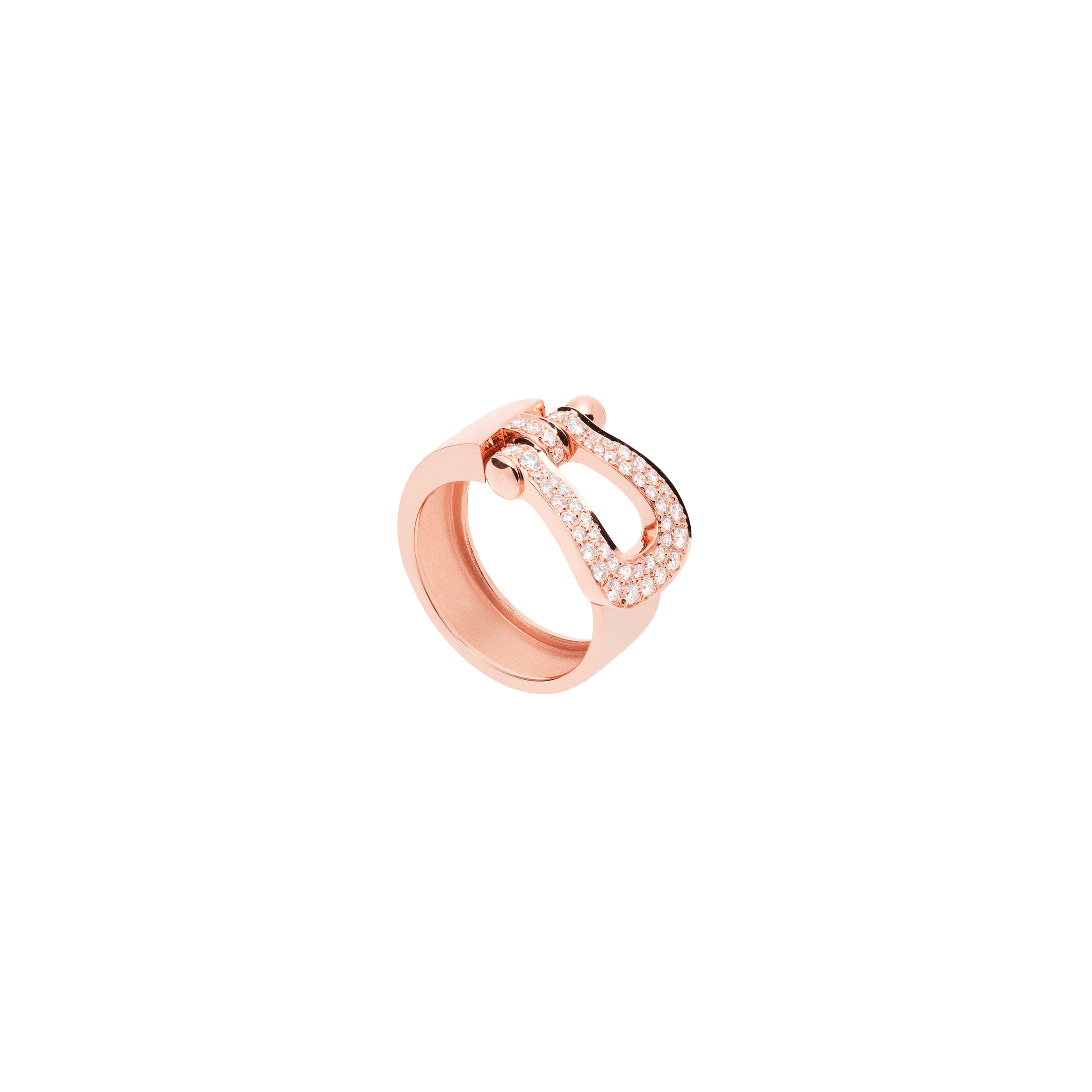Fred | ANELLO FORCE 10 MODELLO GRANDE IN ORO ROSA E DIAMANTI - 4B0411 - 4B0411 (1)