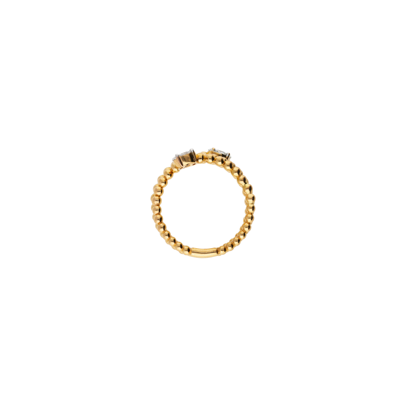 Bartorelli Italian Jewels | ANELLO SPIRALE BEADS IN ORO ROSA E DIAMANTI - VR27074DP (3)