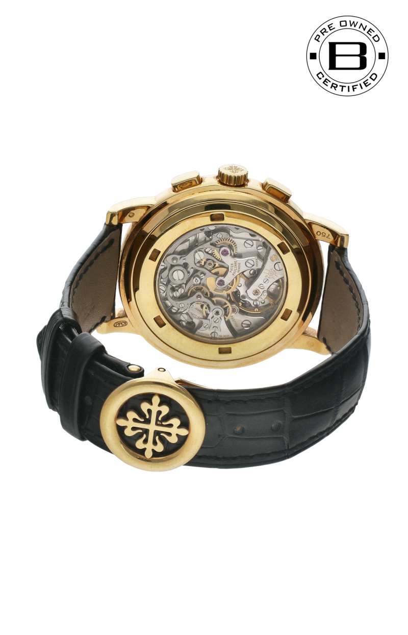 Patek Philippe | PATEK PHILIPPE CHRONOGRAPH ORO GIALLO PELLE DI ALLIGATORE 42 MM  MANUALE - U-5070J-001 (2)