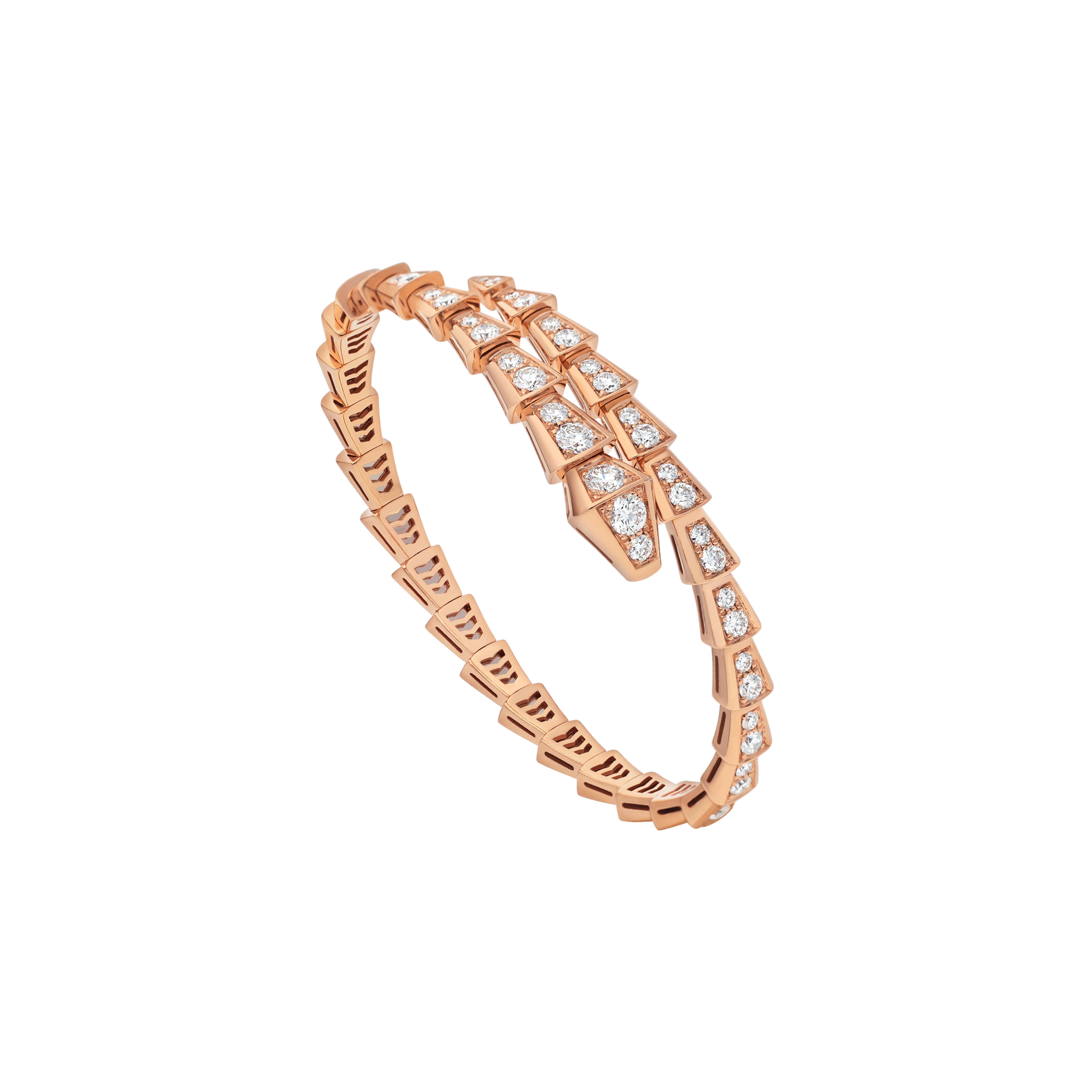 Bulgari | BRACCIALE SERPENTI VIPER IN ORO ROSA E FULL PAV&Egrave; DI DIAMANTI - BR858084 - BR860191 (1)
