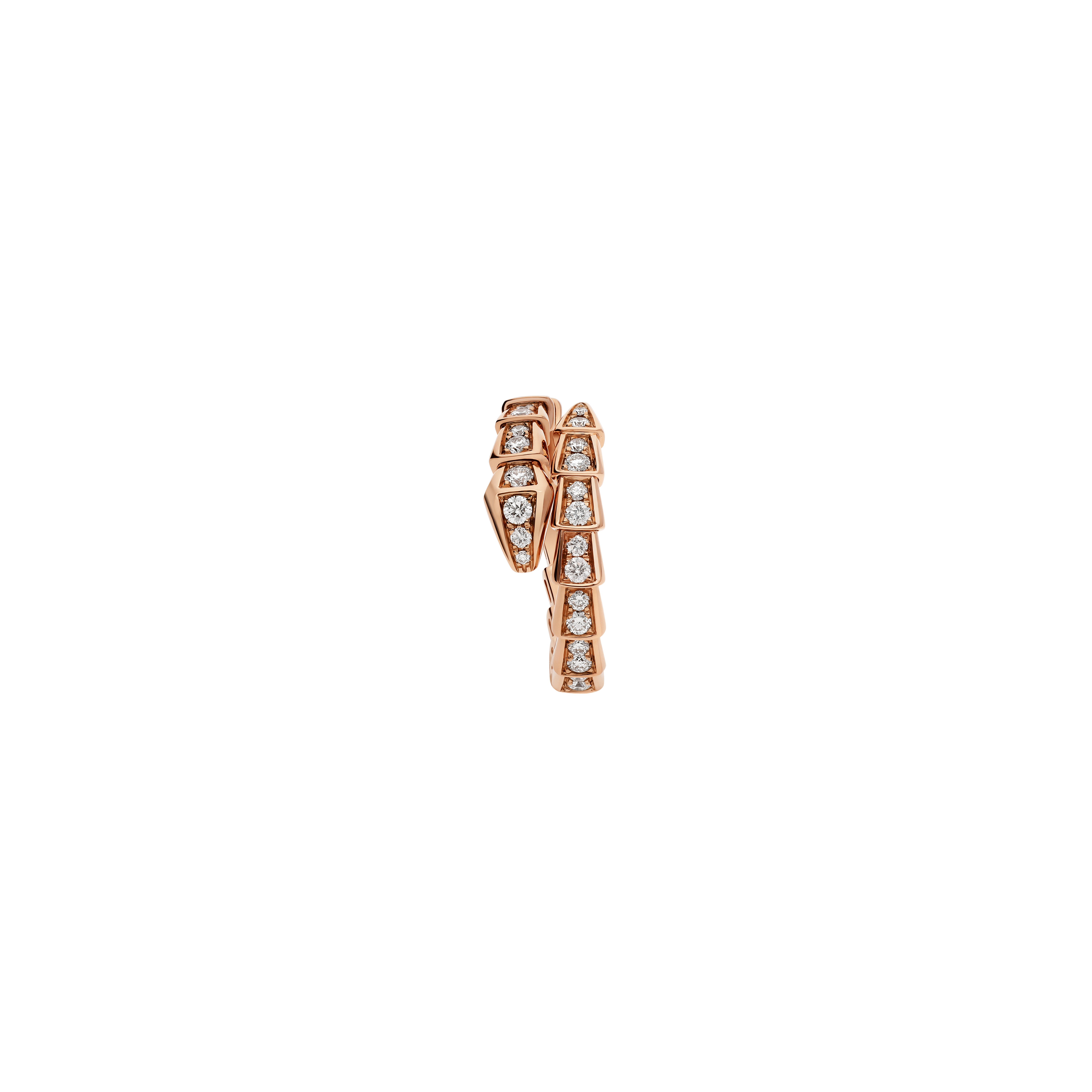 Bulgari | ANELLO SERPENTI IN ORO ROSA 18 KT CON PAVE' DI DIAMANTI - AN858522 - AN858522 (2)