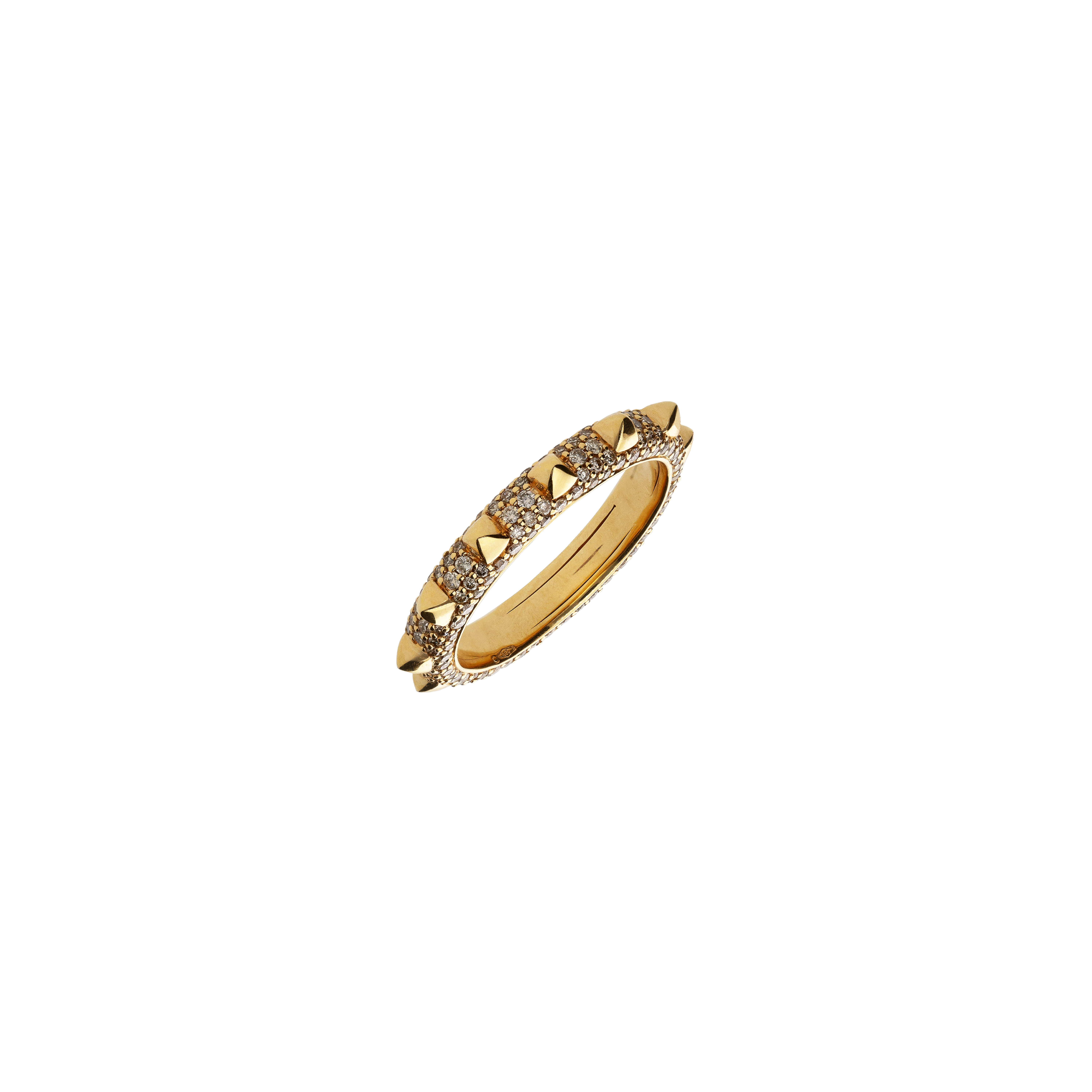 Bartorelli Italian Jewels | ANELLO IN ORO ROSA PAVE' DIAMANTI BROWN - VR27579DBP (1)