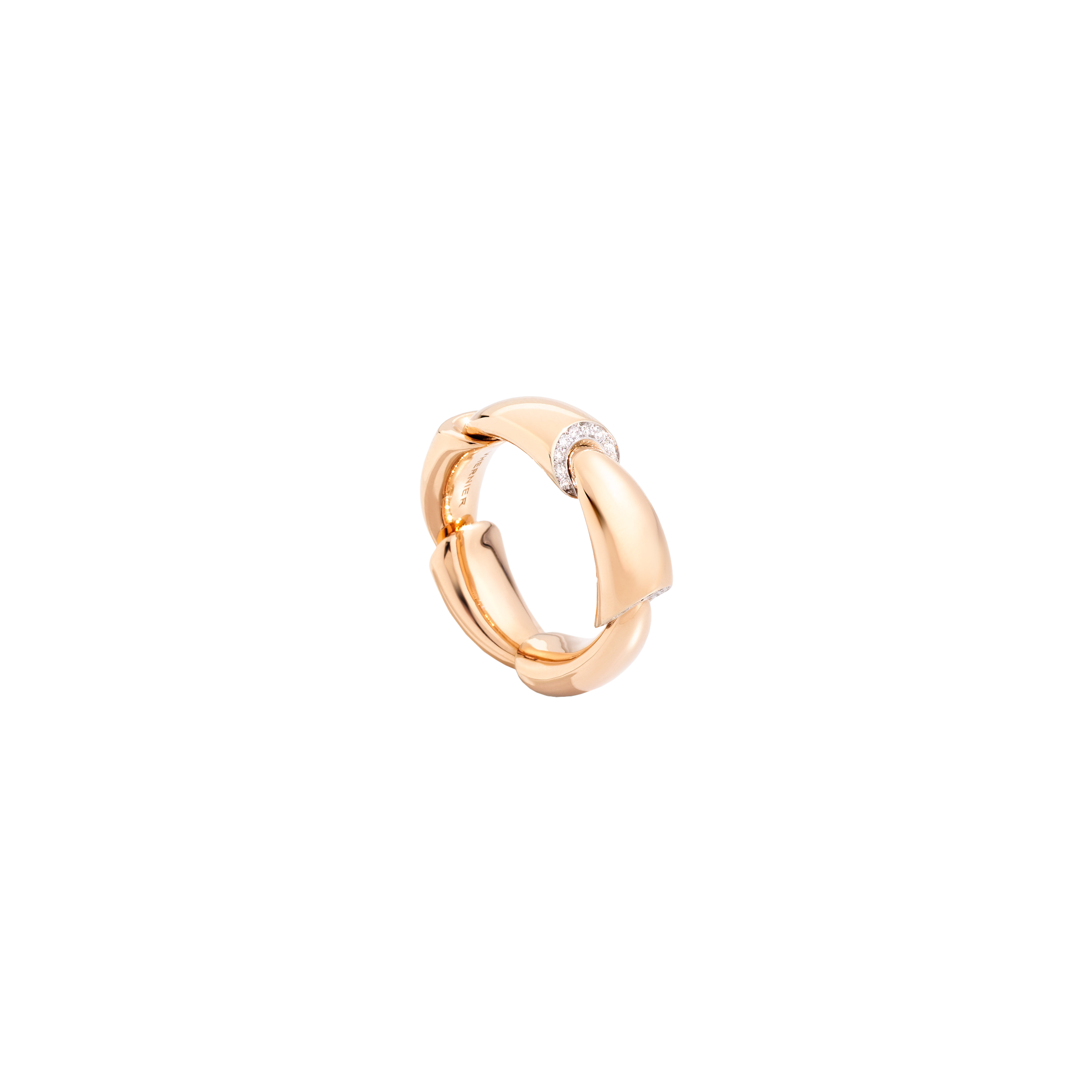 Vhernier | ANELLO CALLA IN ORO ROSA 18K E DIAMANTI - 0G1652A0313 (1)