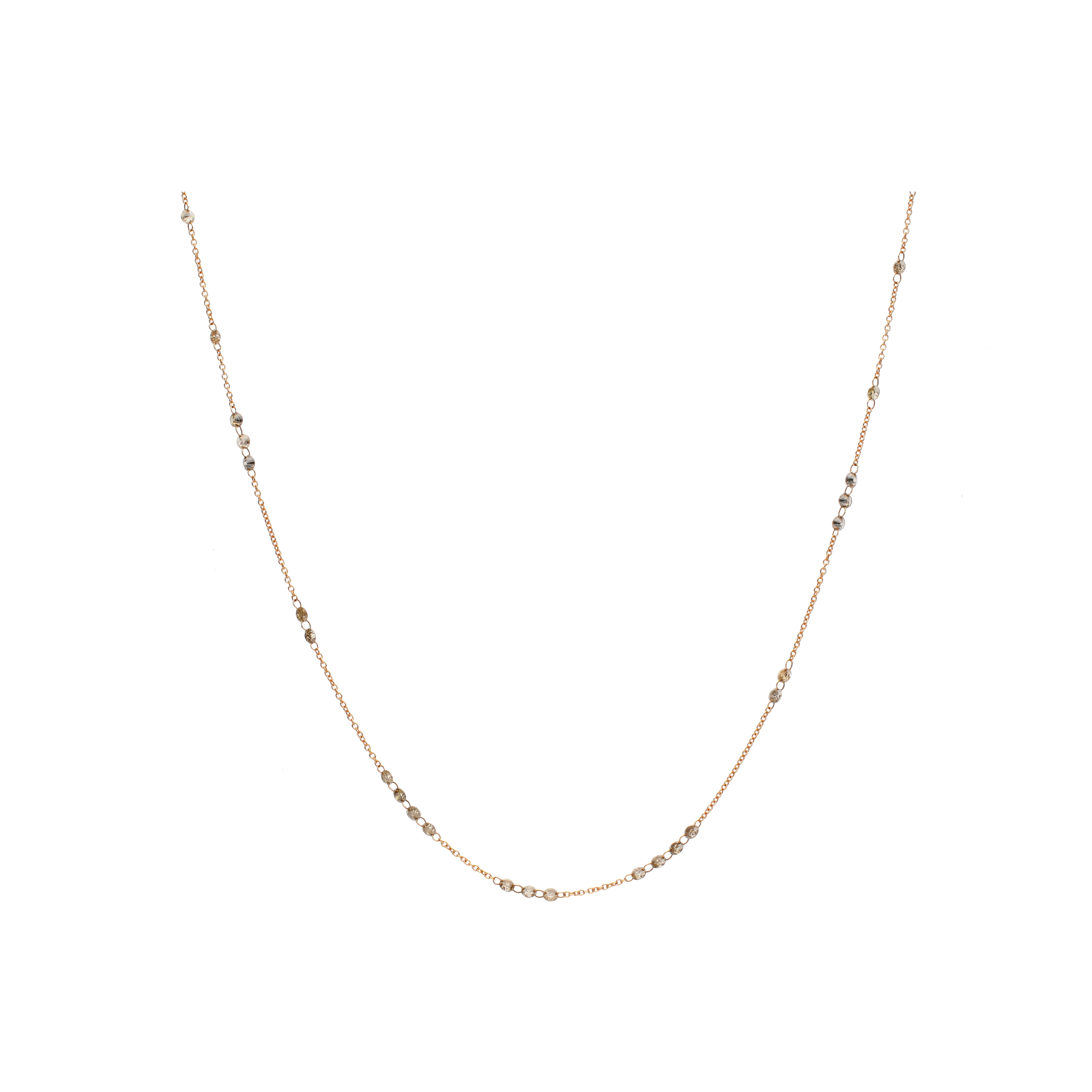 Bartorelli Italian Jewels | GIROCOLLO IN ORO ROSA E DIAMANTI BROWN - C065/15DGR (1)
