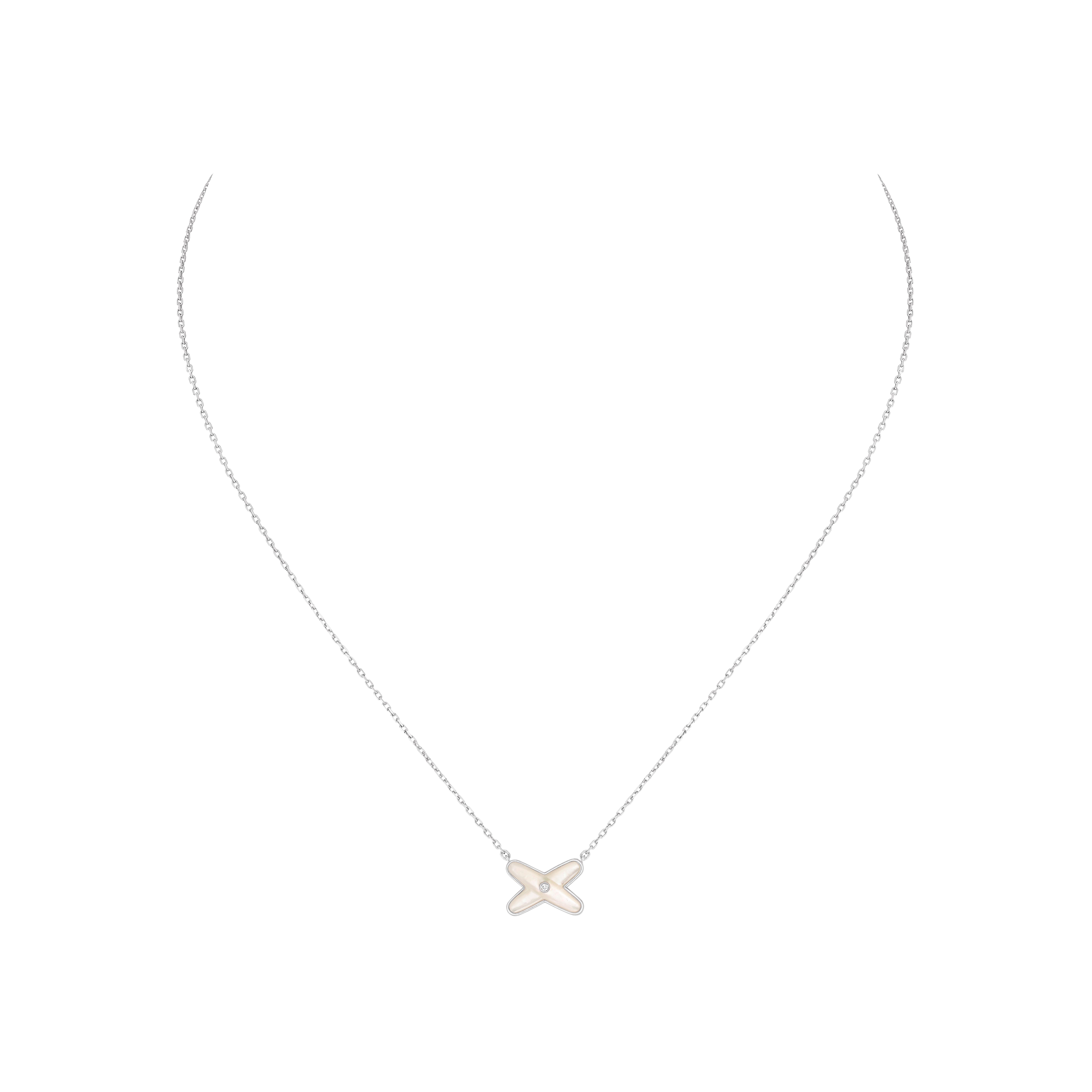 Chaumet | CHAUMET - COLLANA JEUX DE LIENS IN ORO BIANCO CON DIAMANTE E MADREPERLA - 083161 - 083161 (1)