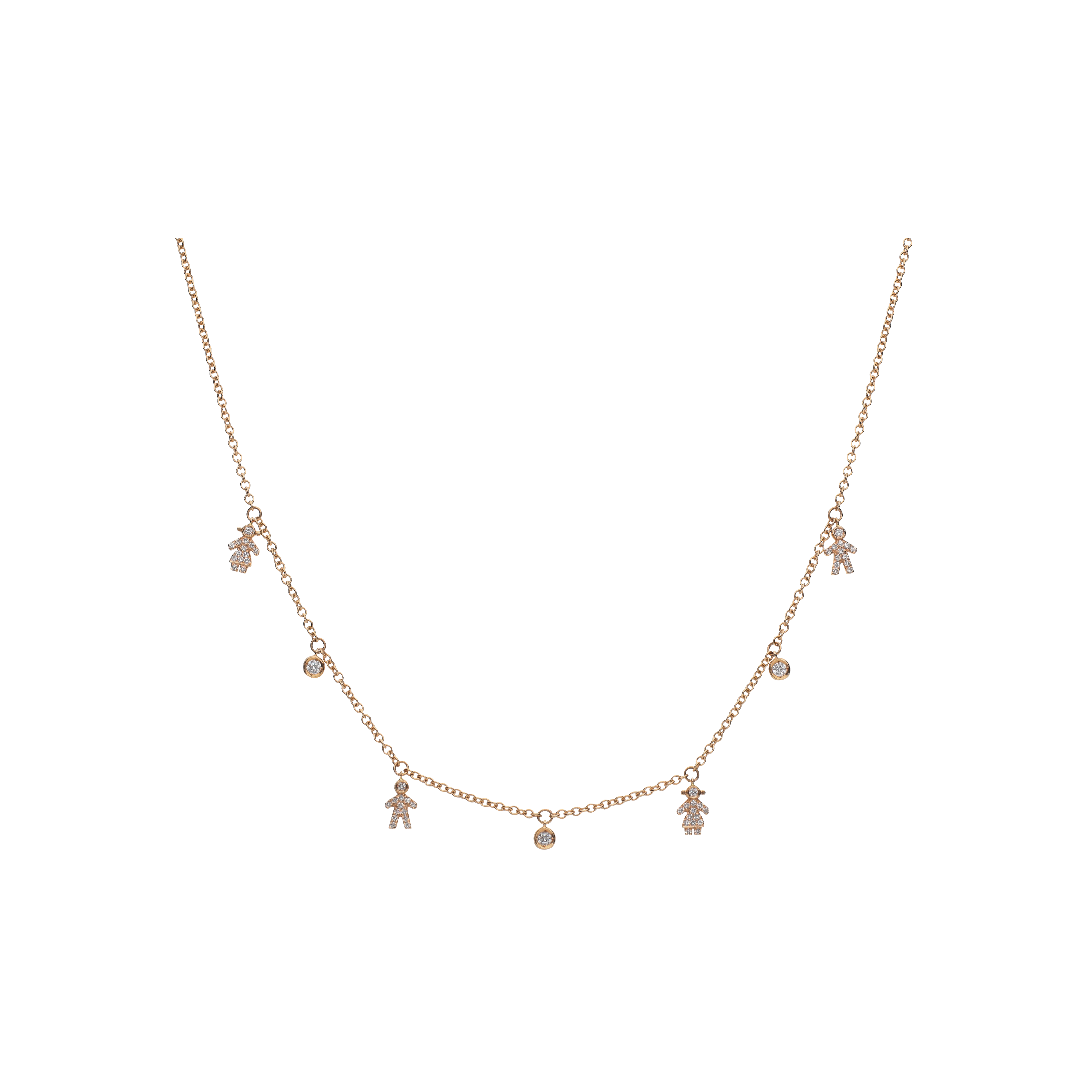 Bartorelli Italian Jewels | COLLANA IN ORO ROSA CON PENDENTI 