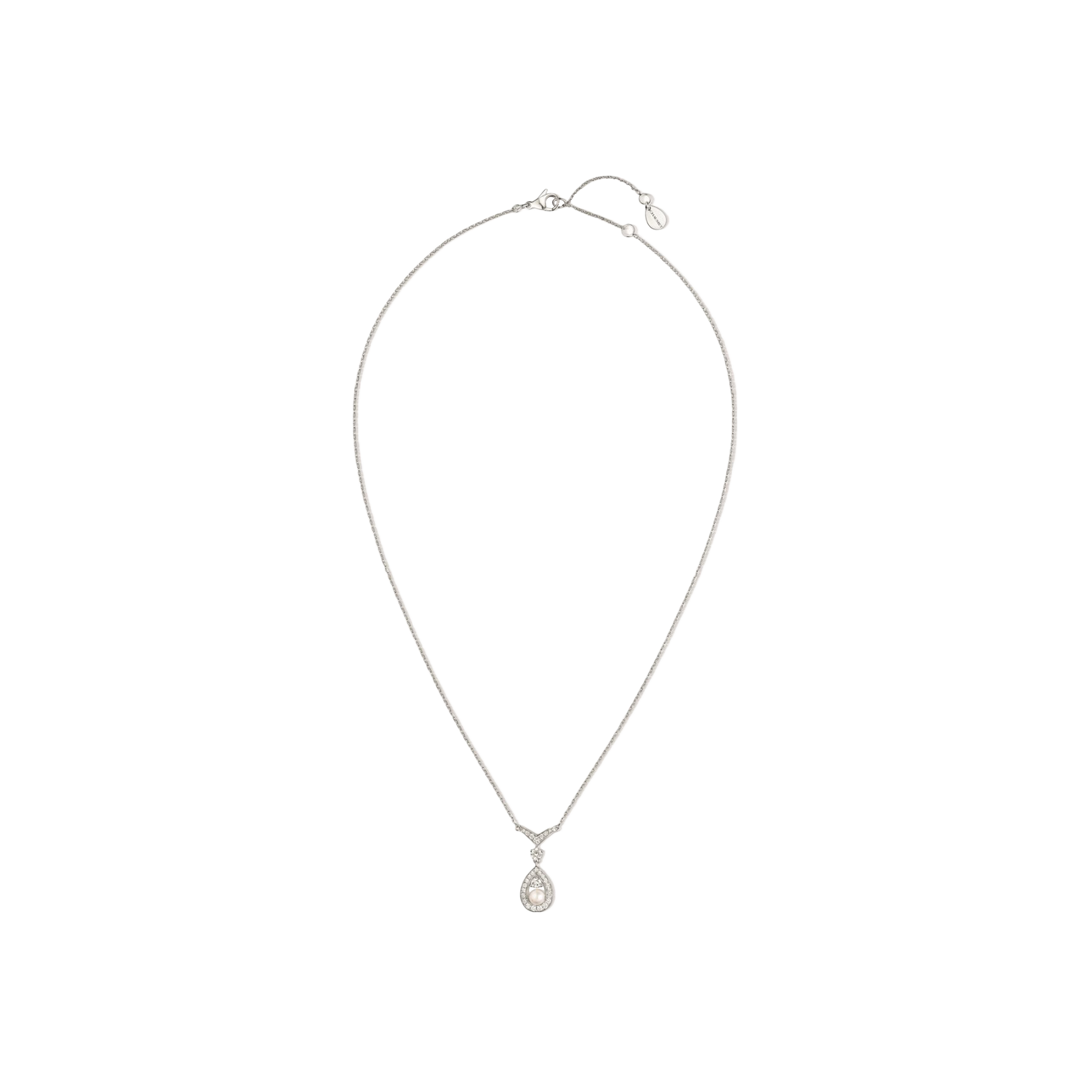 Chaumet | CHAUMET - COLLANA JOS&Eacute;PHINE AIGRETTE IN ORO BIANCO CON DIAMANTI E PERLA AKOYA - 083456 - 083456 (1)