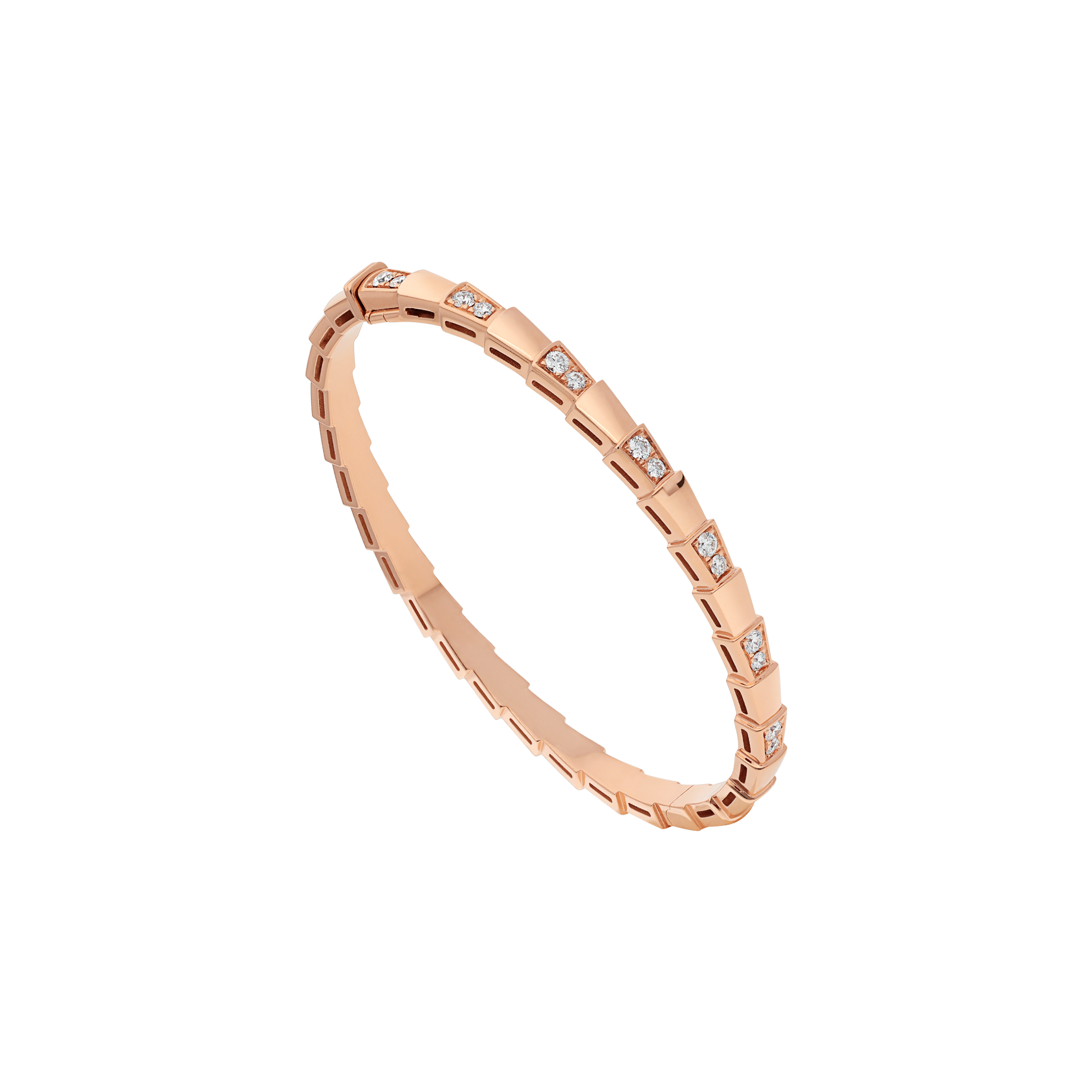 Bulgari | BRACCIALE SERPENTI VIPER IN ORO ROSA E DIAMANTI - BR858319 - BR859369 (1)