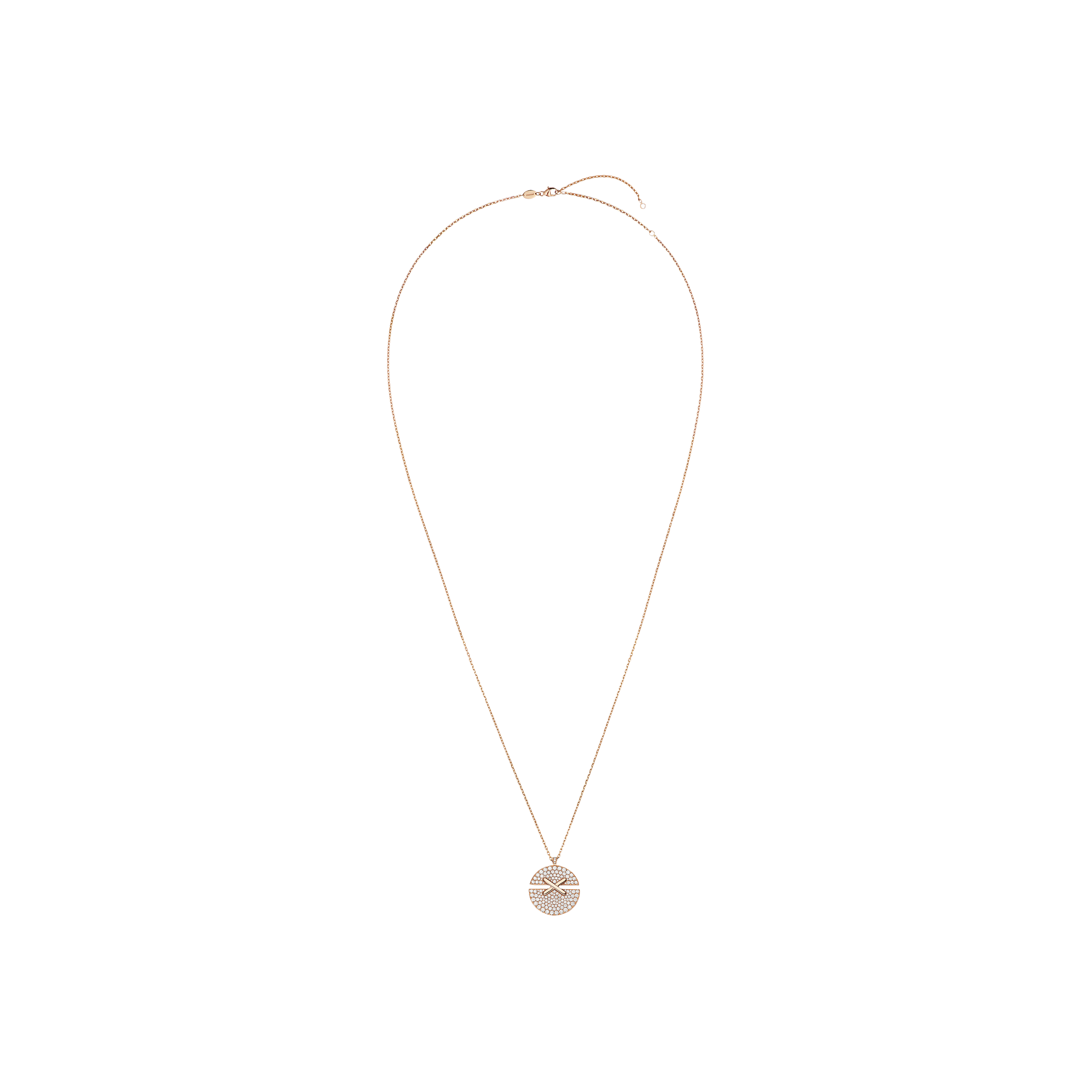 Chaumet | CHAUMET - COLLANA JEUX DE LIENS HARMONY IN ORO ROSA CON PAV&Eacute; DI DIAMANTI - 084227 - 084227 (1)