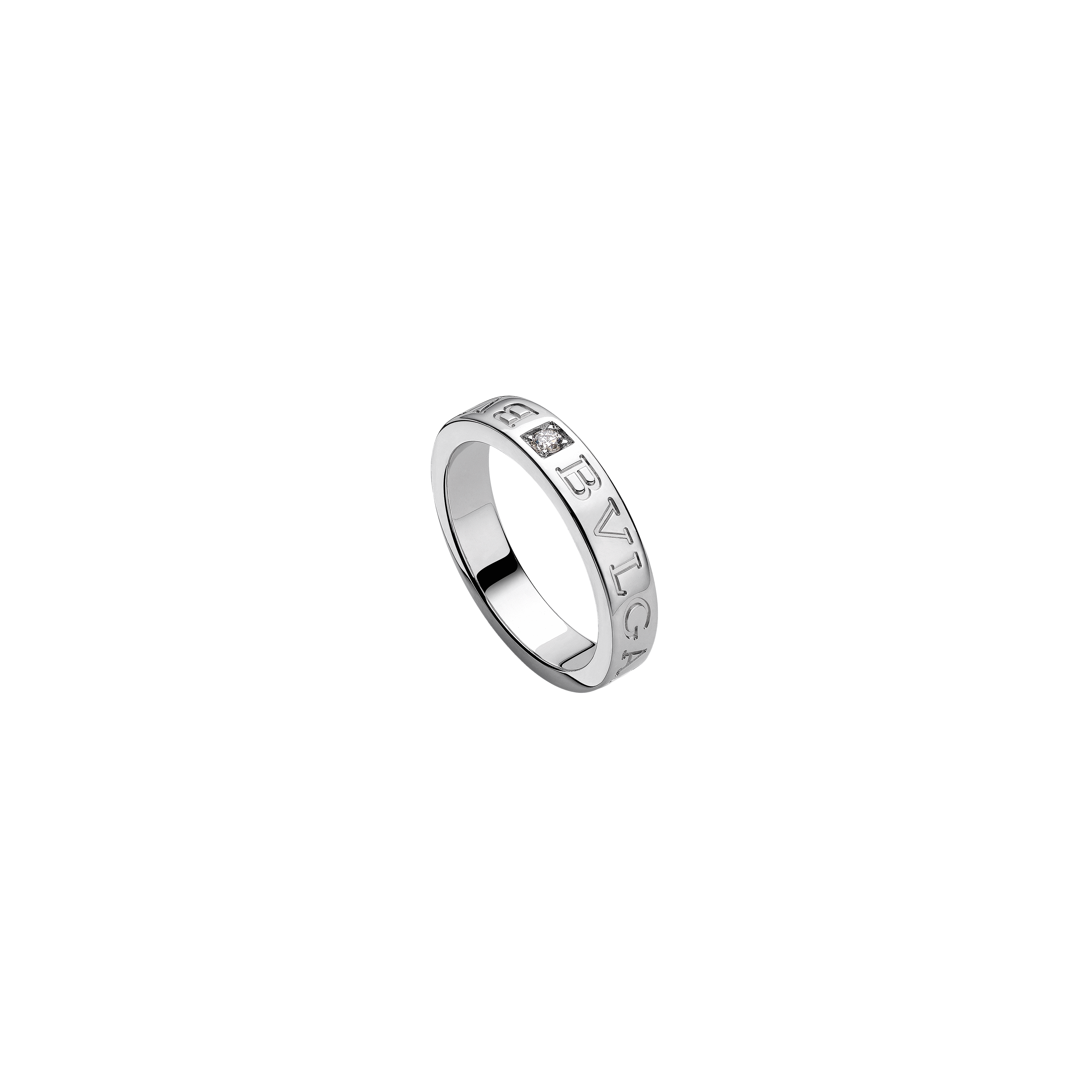 Bulgari | ANELLO B.ZERO1 IN ORO BIANCO CON DIAMANTE - AN853348 (1)