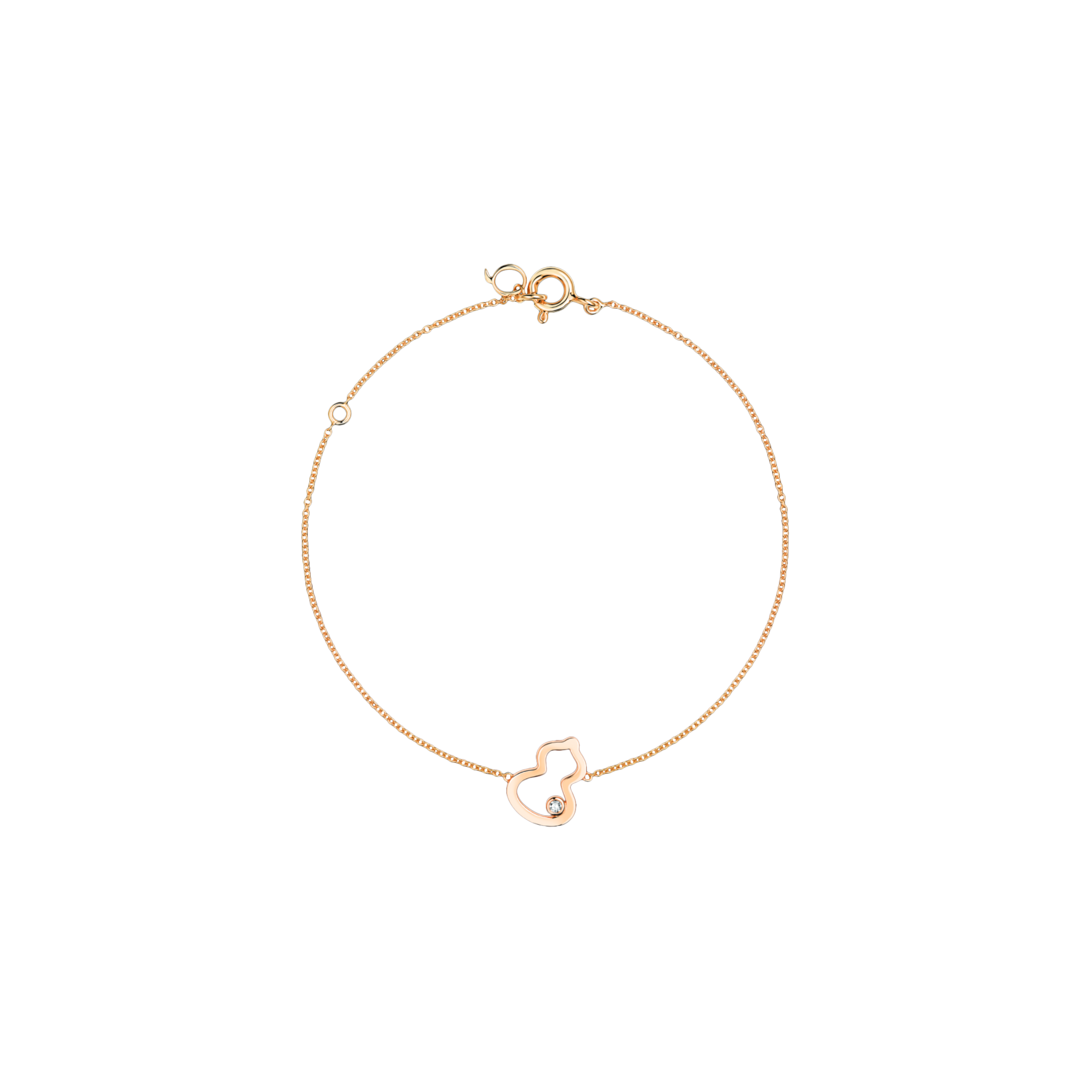 Qeelin | BRACCIALE PETITE WULU IN ORO ROSA CON DIAMANTE - WU-BR0006A-RGD - WUBPT6ARGDI (1)