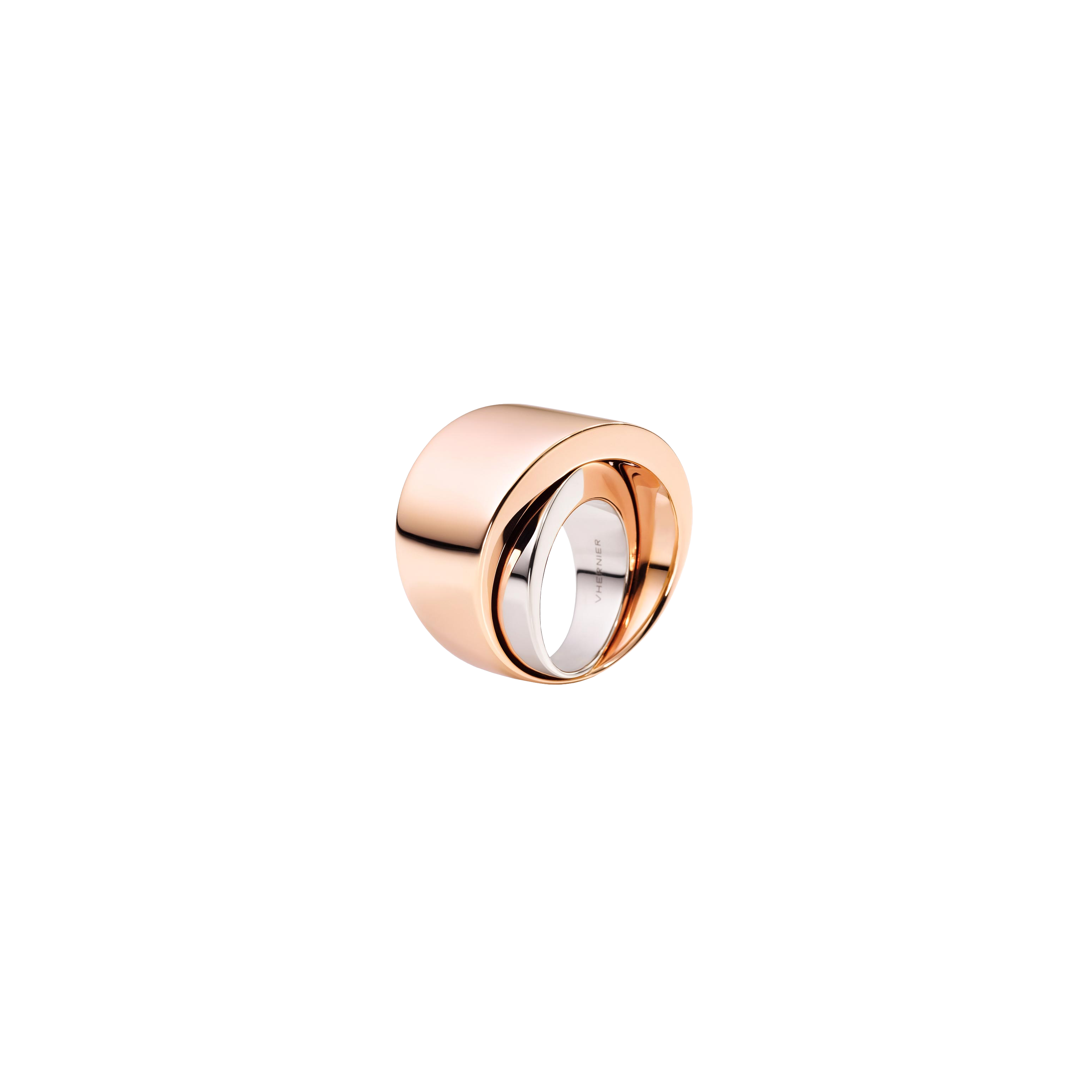 Vhernier | ANELLO TOURBILLON IN ORO ROSA 18K E ORO BIANCO 18K NON RODIATO - PN1527A0101 (1)