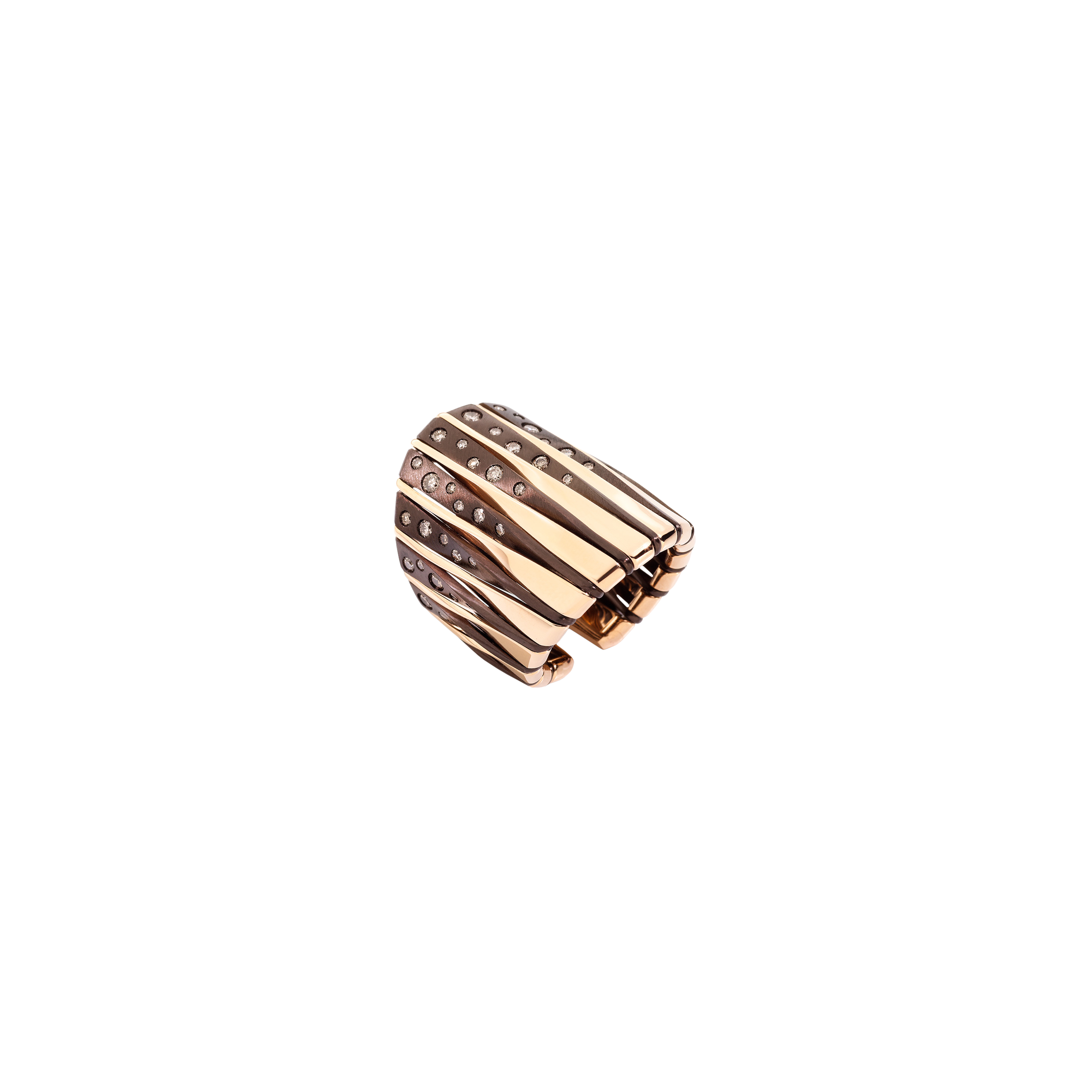 Vhernier | ANELLO IN ORO ROSA , BRONZO E DIAMANTI BROWN - 0G1762A310 - 0G1762A0310 (1)