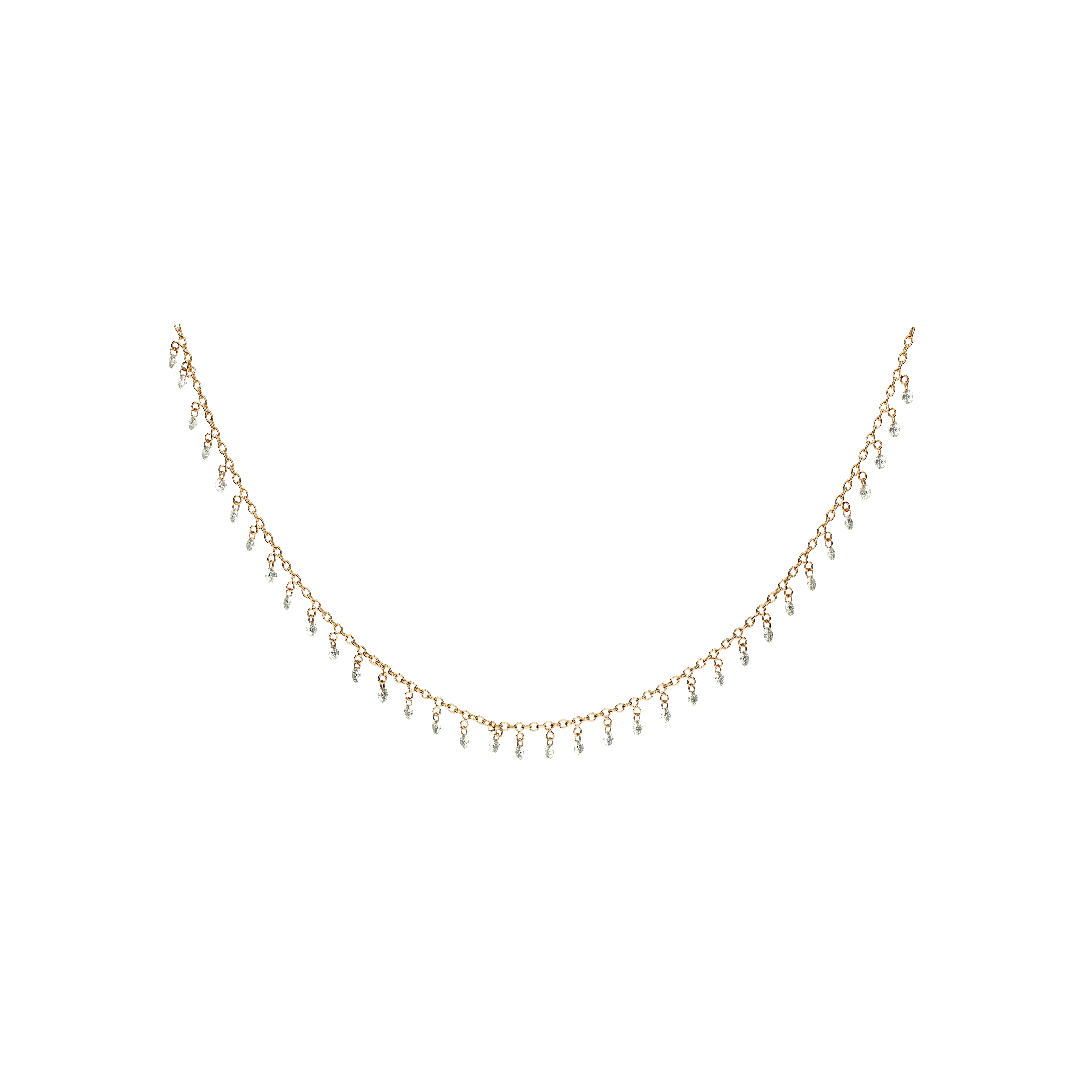 Bartorelli Italian Jewels | COLLANA IN ORO ROSA CON DIAMANTI PENDENTI - C.2990 (1)