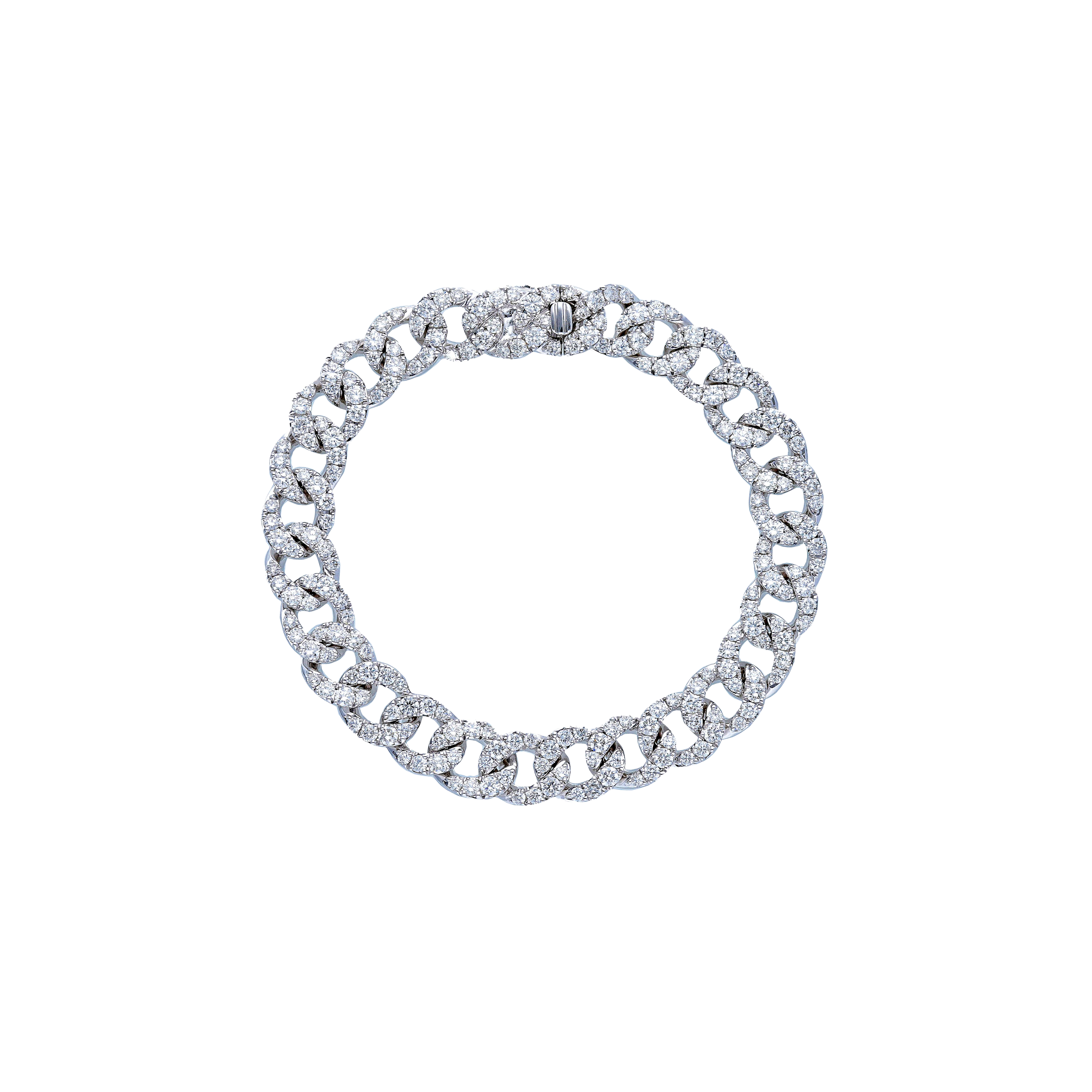 Bartorelli Italian Jewels | BRACCIALE GROUMETTE IN ORO BIANCO FULL PAV&Eacute; DI DIAMANTI - VB08897DWS (1)