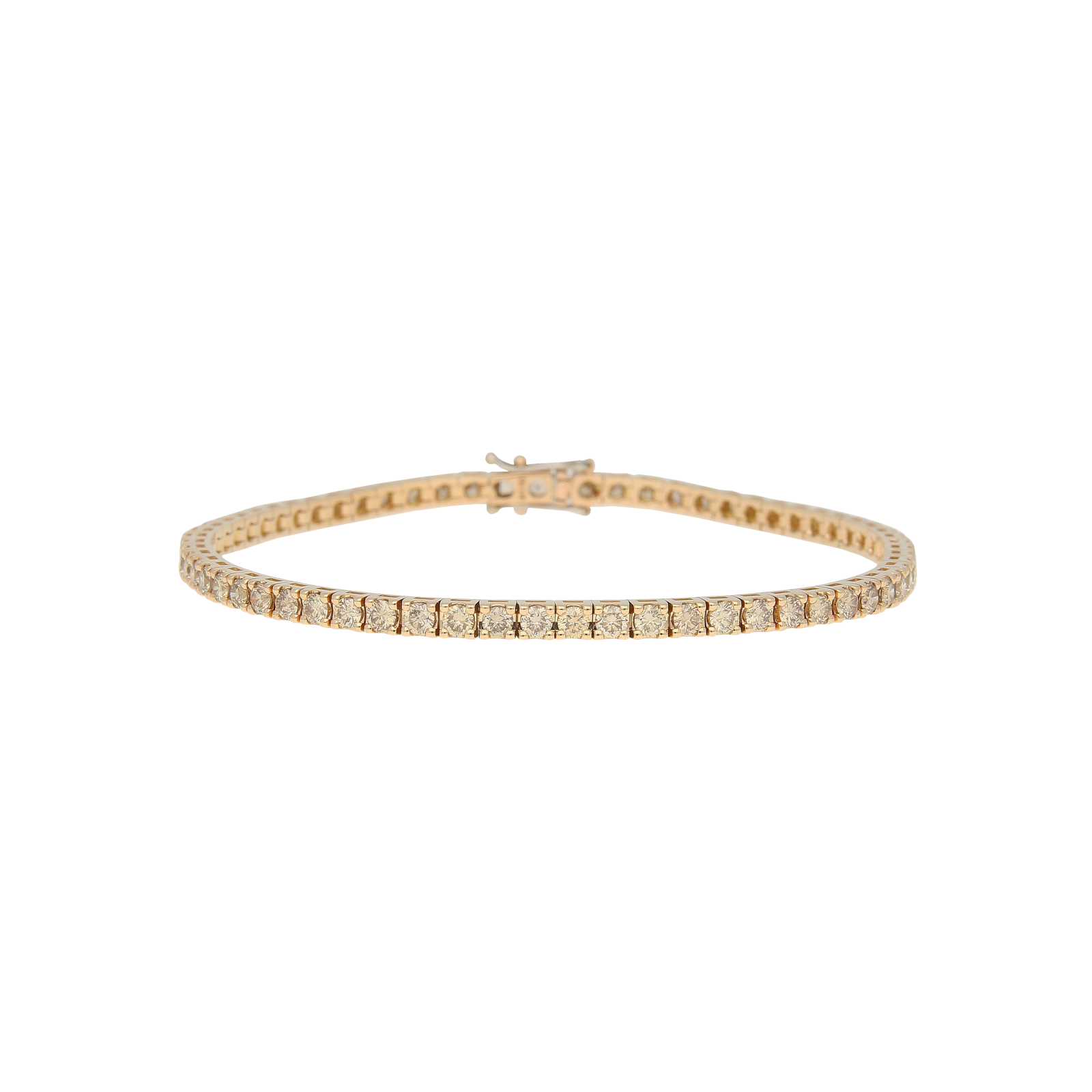 Bartorelli Italian Jewels | BRACCIALE TENNIS IN ORO BIANCO E DIAMANTI NERI - 329-L1051-G (1)