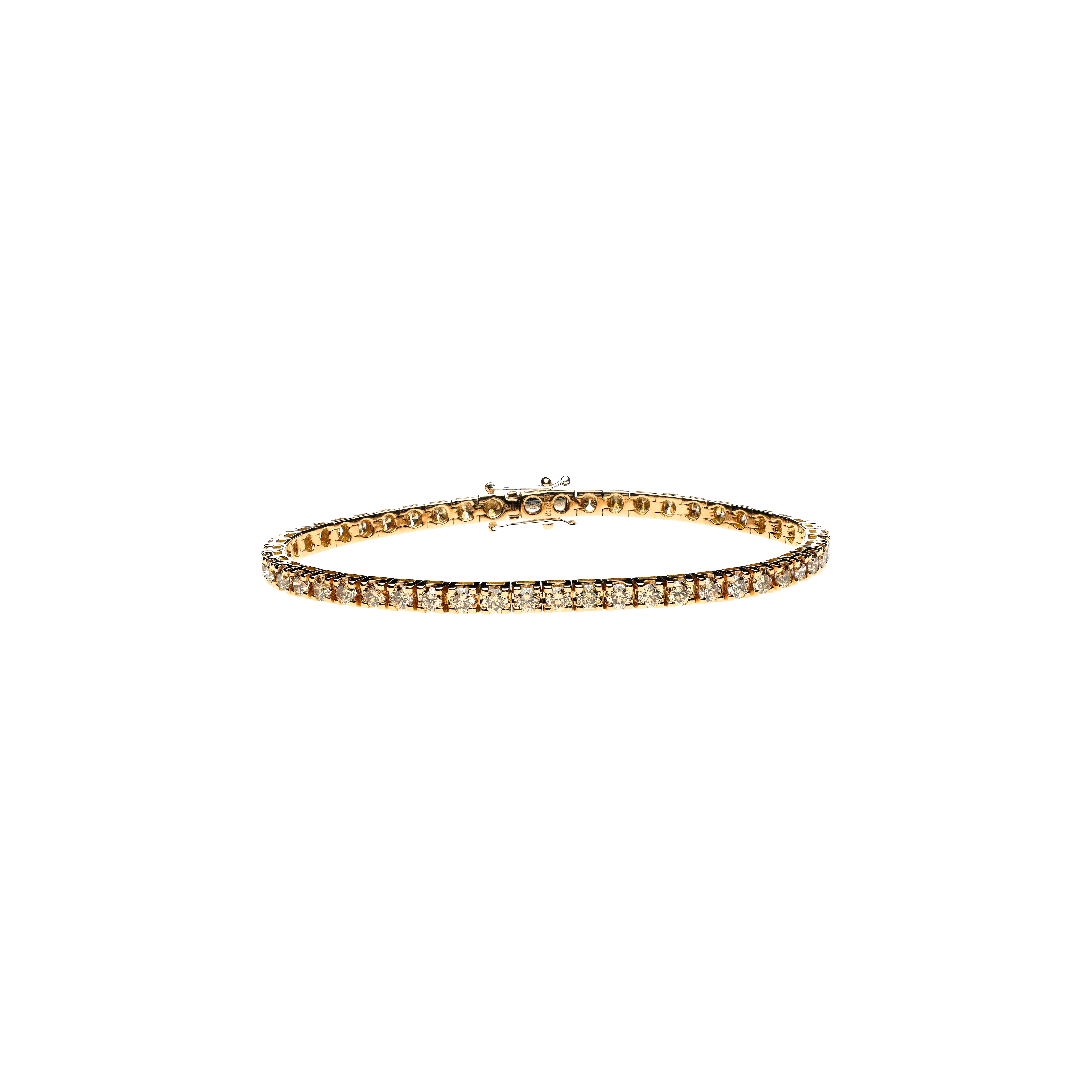 Bartorelli Italian Jewels | BRACCIALE TENNIS IN ORO ROSA E DIAMANTI BROWN - 329-L1051-H (1)
