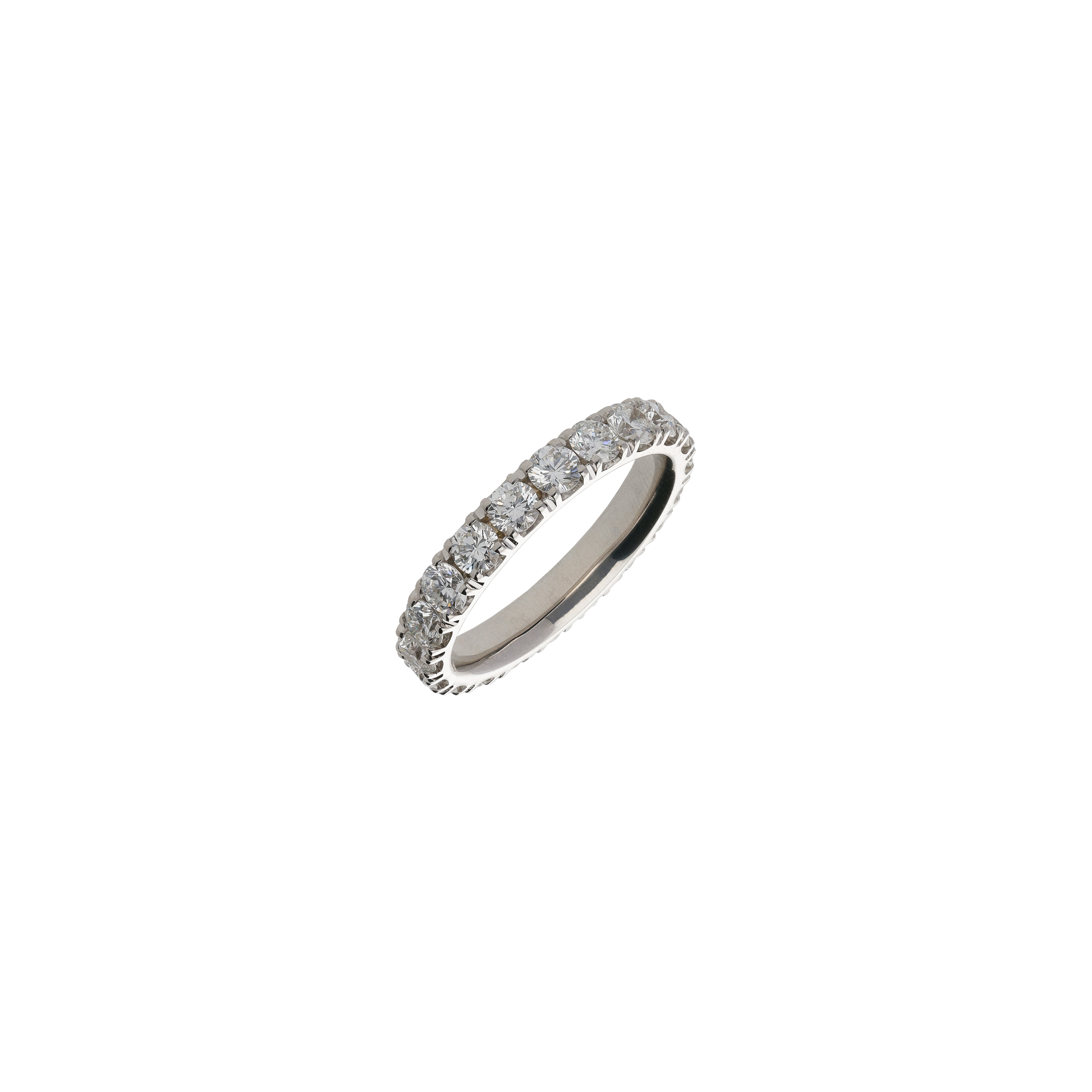 Bartorelli Italian Jewels | ANELLO VERETTA IN ORO BIANCO E DIAMANTI - 093-FE-10 (1)