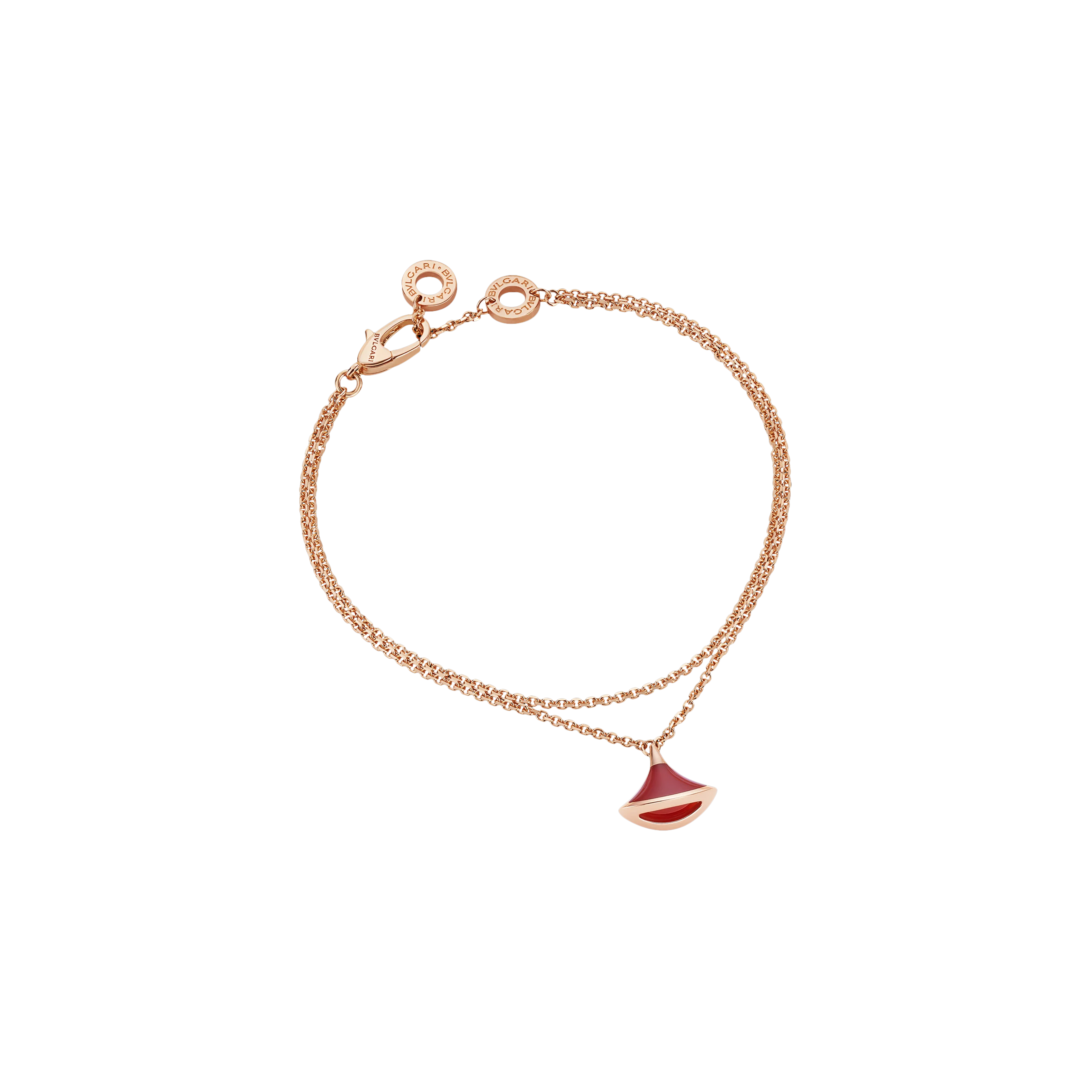 Bulgari | BRACCIALE DIVAS' DREAM IN ORO ROSA E CORNIOLA - BR859362 - BR859362 (1)