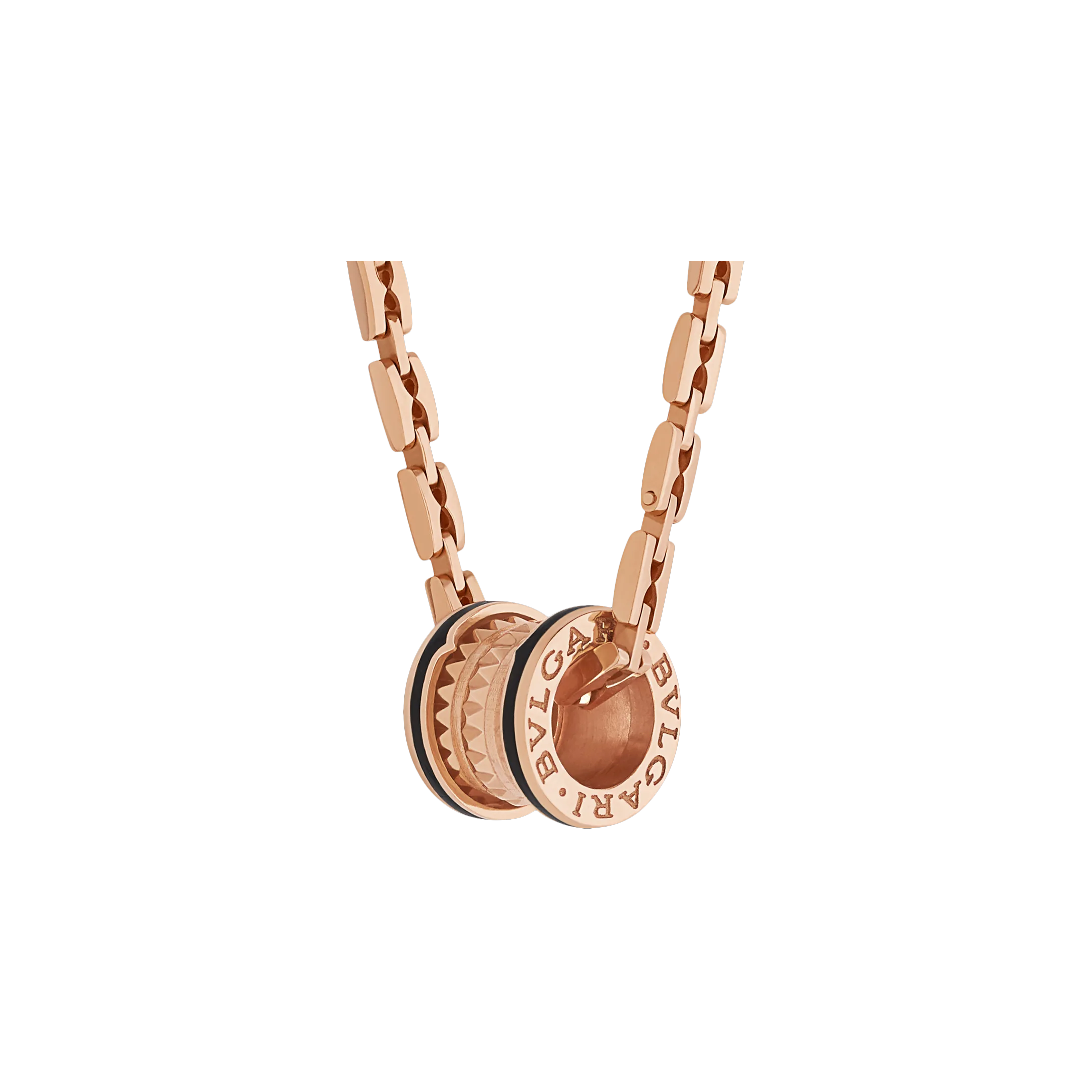 Bulgari | COLLANA B.ZERO1 IN ORO ROSA E CERAMICA - CL859197 - CL859197 (1)
