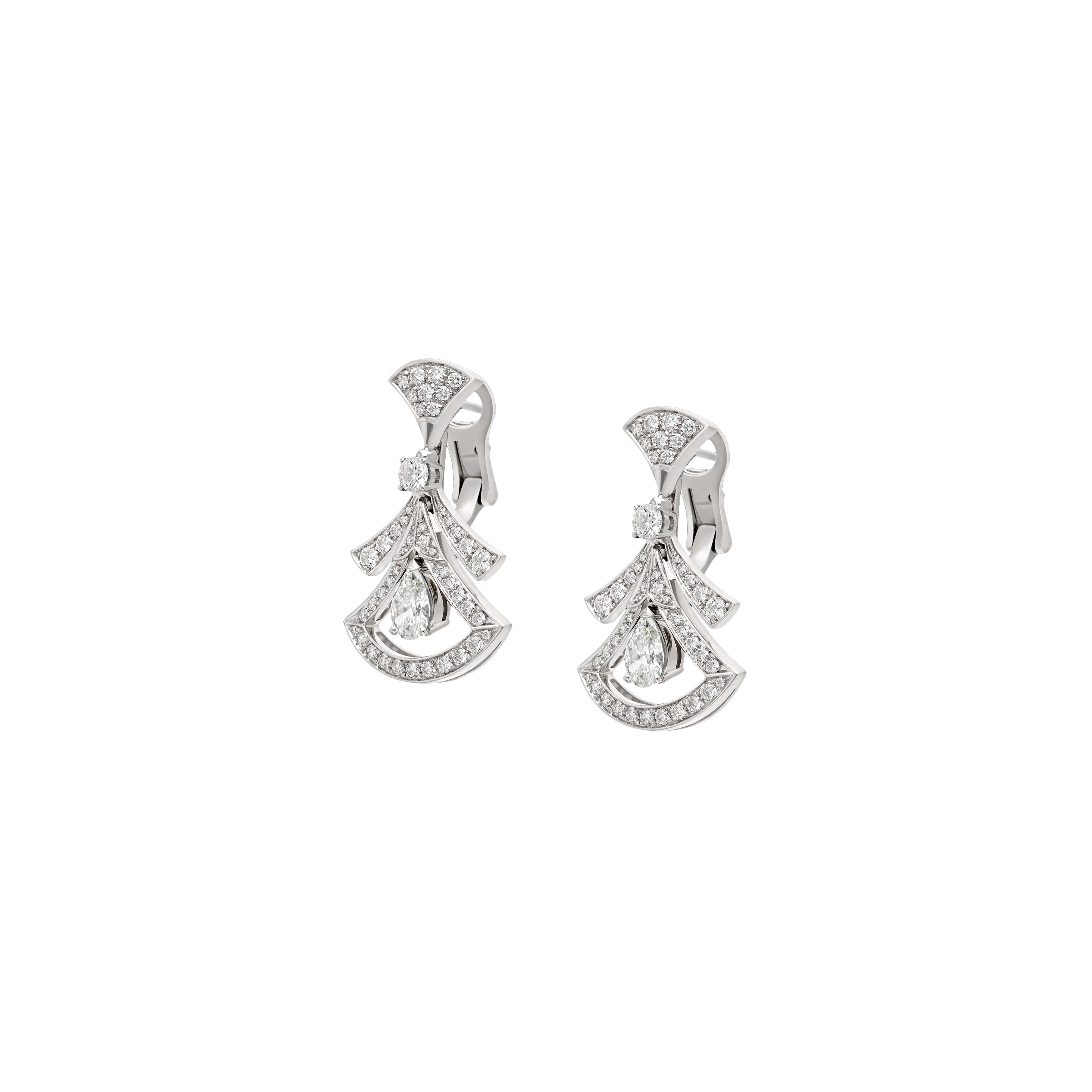 Bulgari | ORECCHINI DIVAS' DREAM IN ORO BIANCO E DIAMANTI - OR859155 - OR859155 (2)