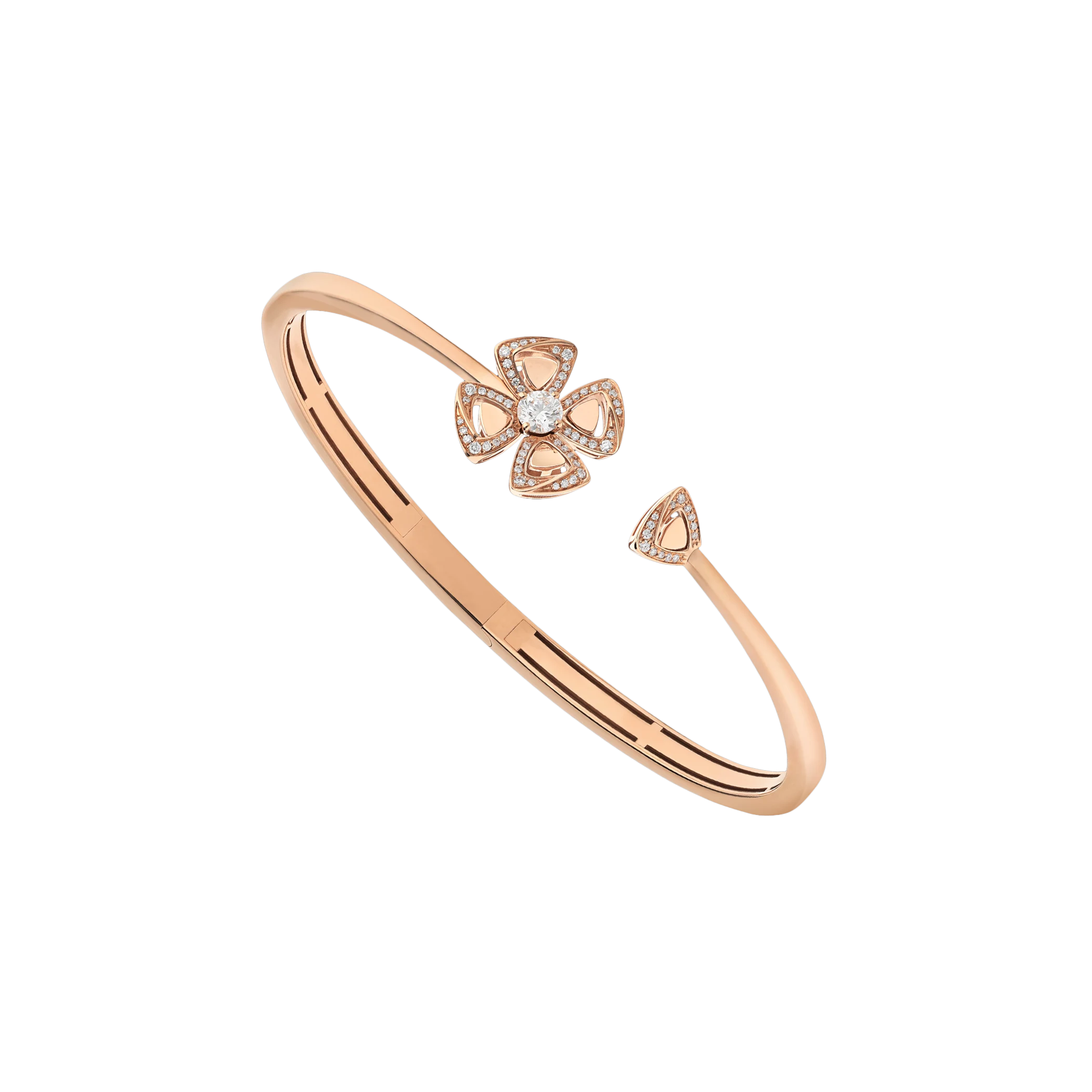 Bulgari | BRACCIALE FIOREVER IN ORO ROSA E DIAMANTI - BR858672 - BR858672 (1)